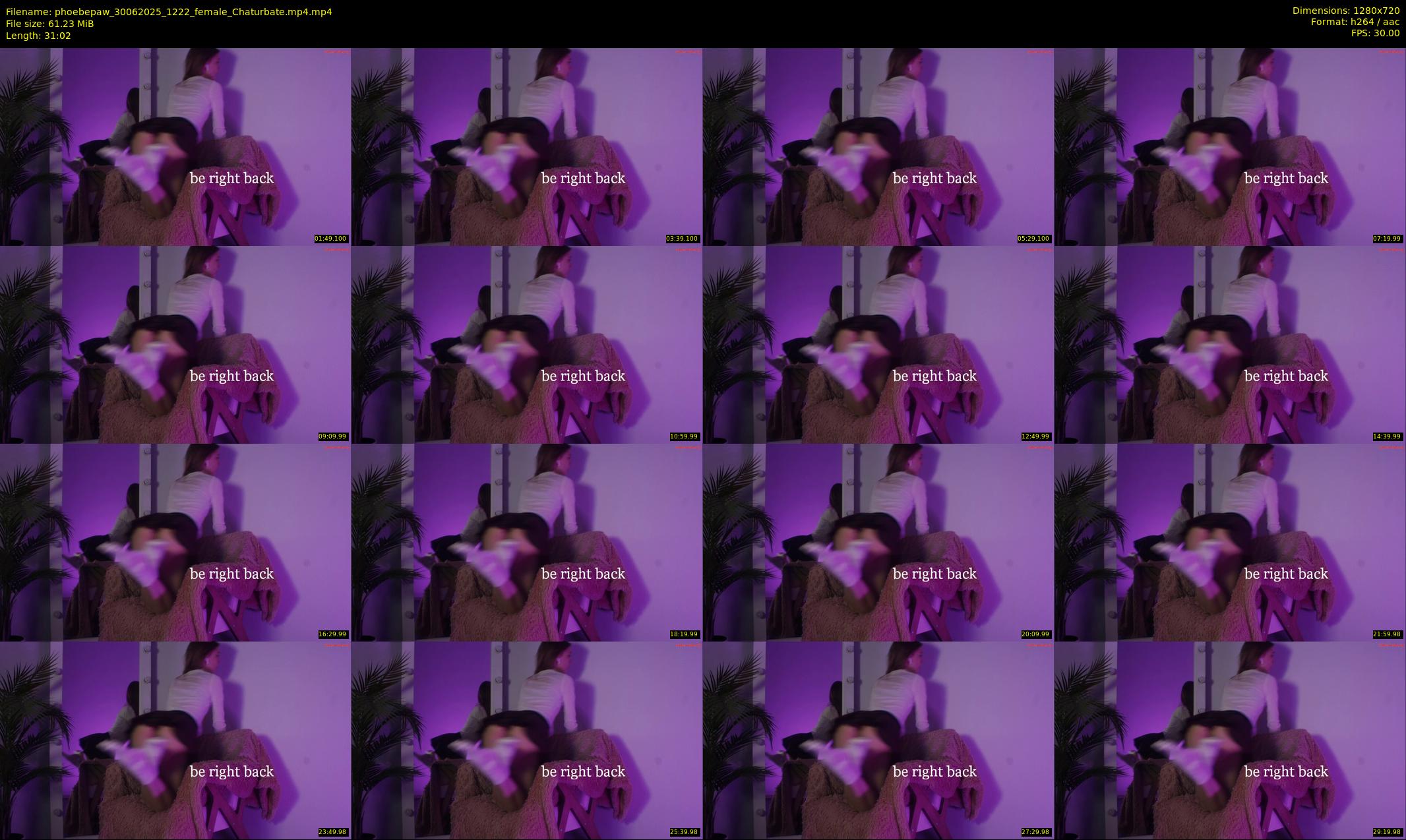 phoebepaw — 32 minute Chaturbate female cam show recording, 720p, Jun 30, 2025