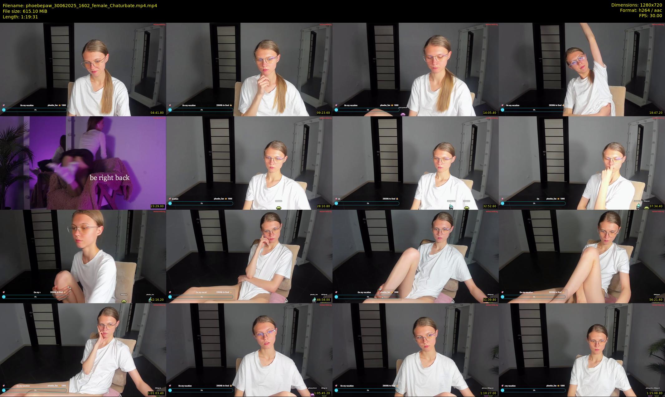 phoebepaw — 80 minute Chaturbate female cam show recording, 720p, Jun 30, 2025