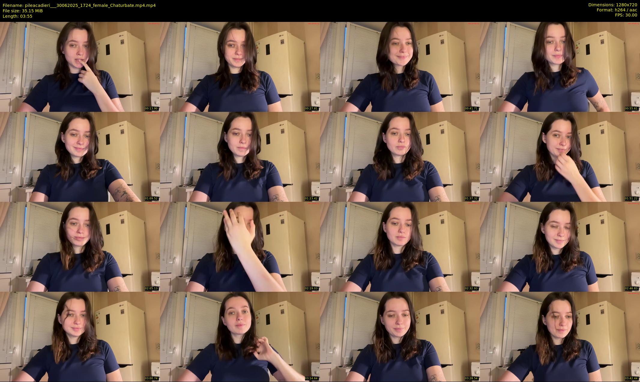 pileacadieri__ — 4 minute Chaturbate female cam show recording, 720p, Jun 30, 2025