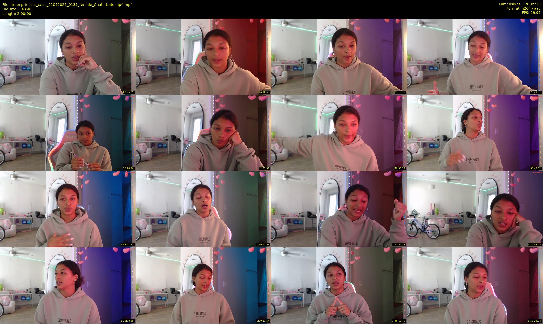 princess_cece — 120 minute Chaturbate female cam show recording, 720p, Jul 1, 2025