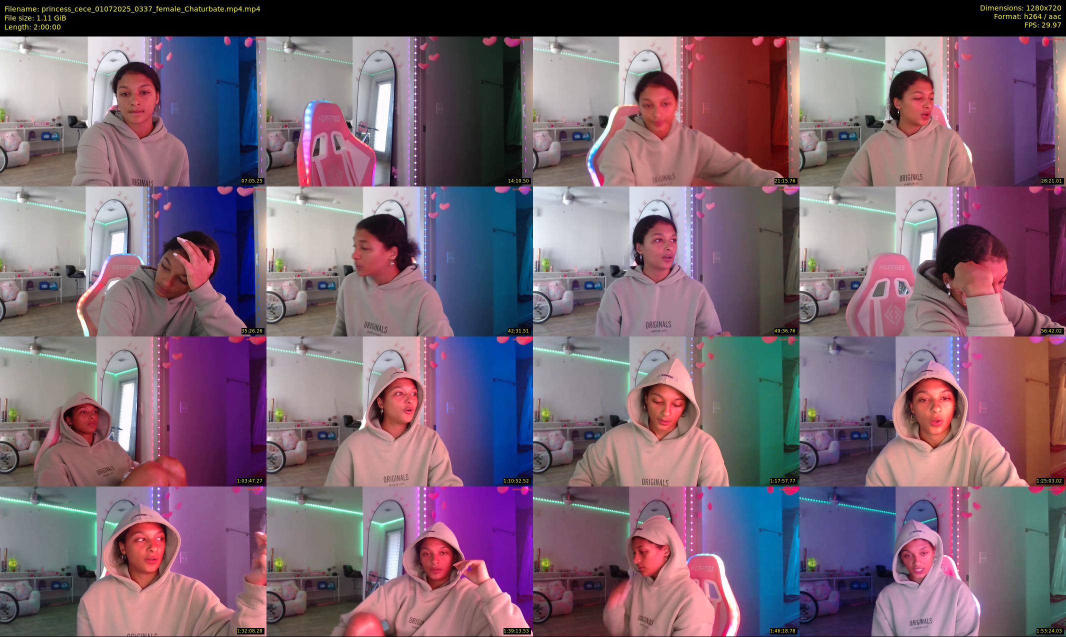 princess_cece — 120 minute Chaturbate female cam show recording, 720p, Jul 1, 2025