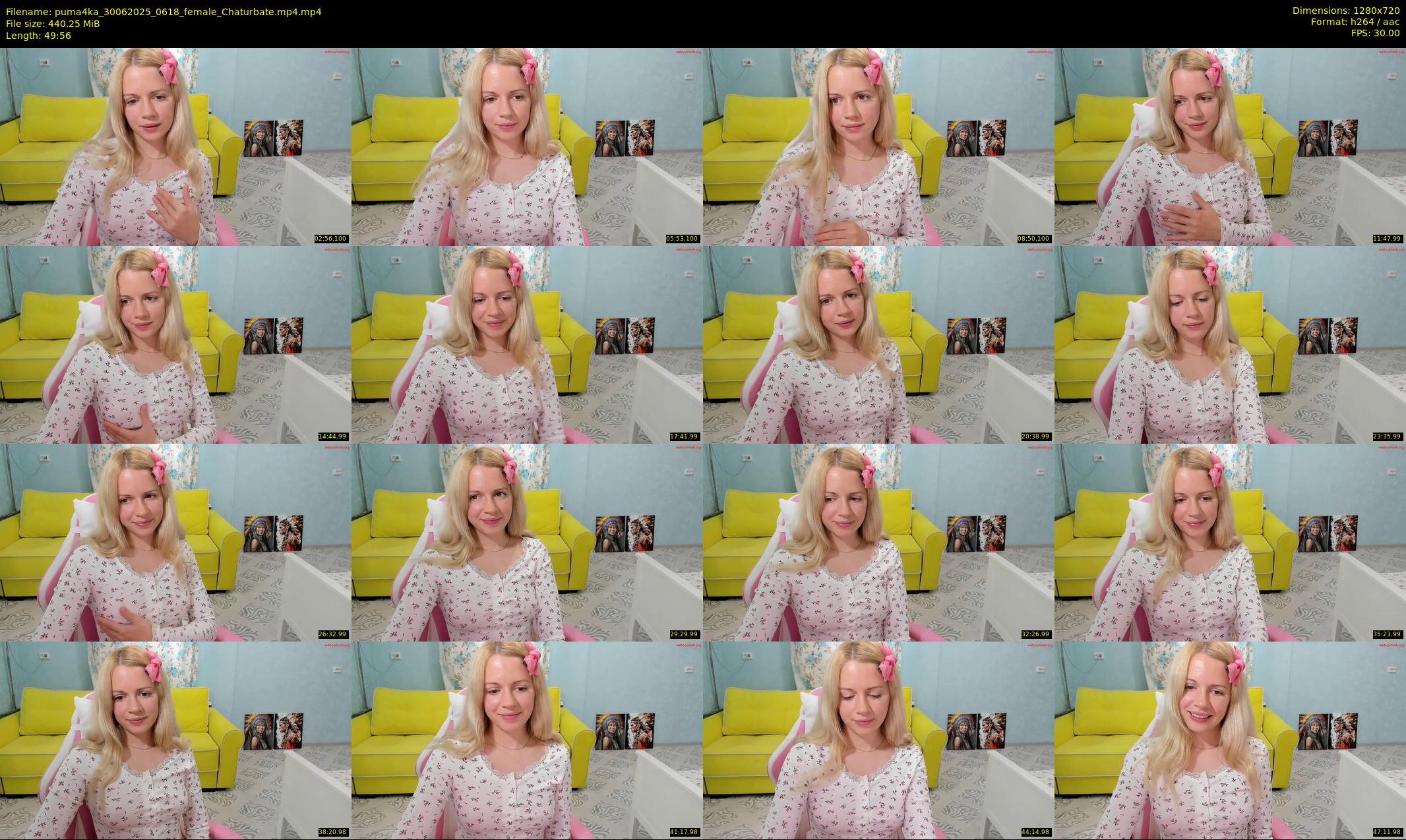 puma4ka — 50 minute Chaturbate female cam show recording, 720p, Jun 30, 2025