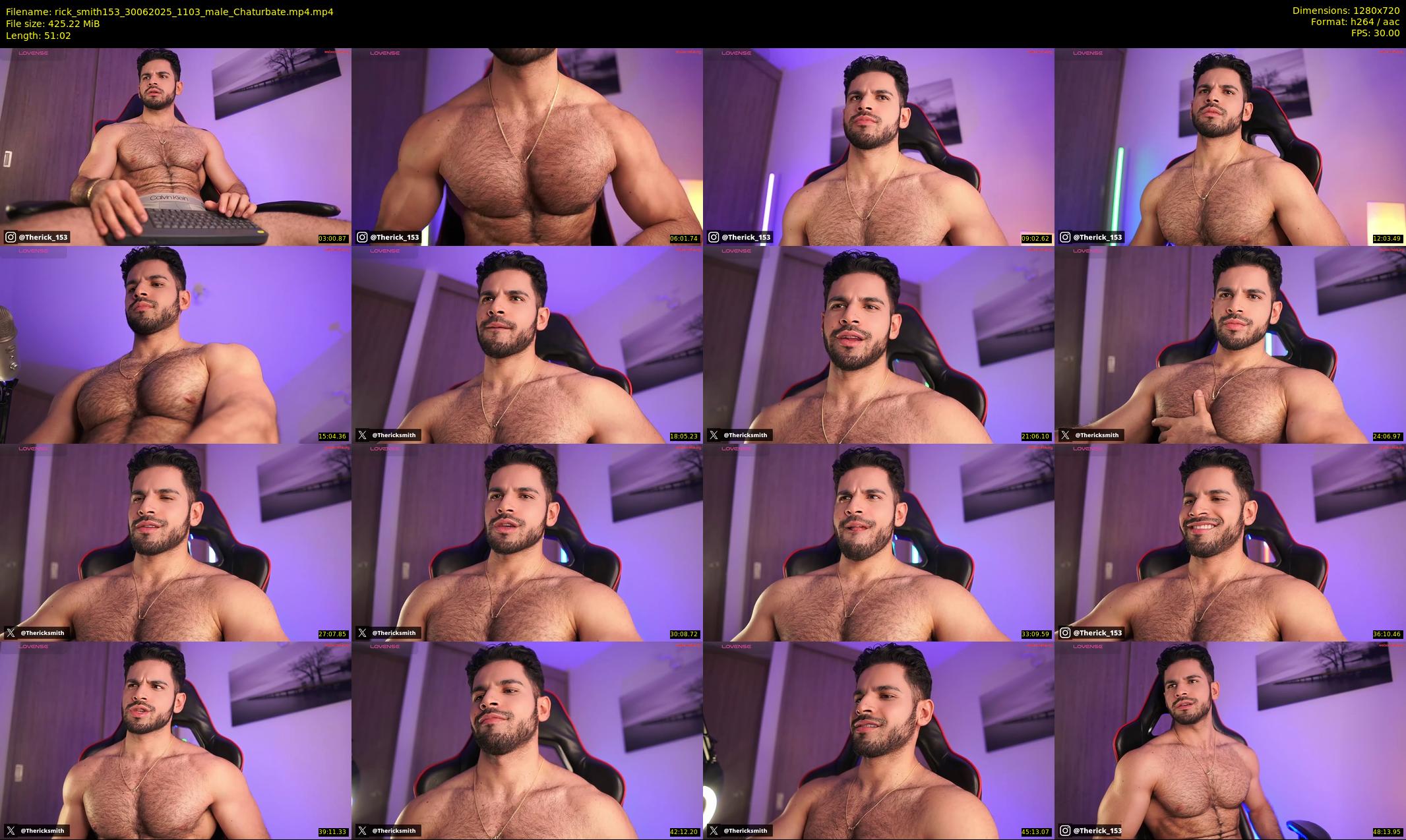 rick_smith153 — 52 minute Chaturbate male cam show recording, 720p, Jun 30, 2025