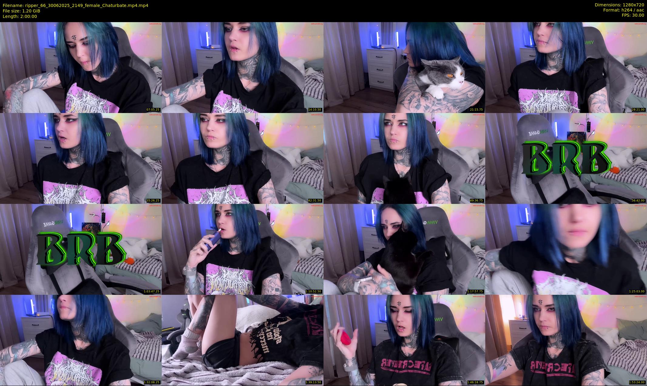 ripper_66 — 120 minute Chaturbate female cam show recording, 720p, Jun 30, 2025