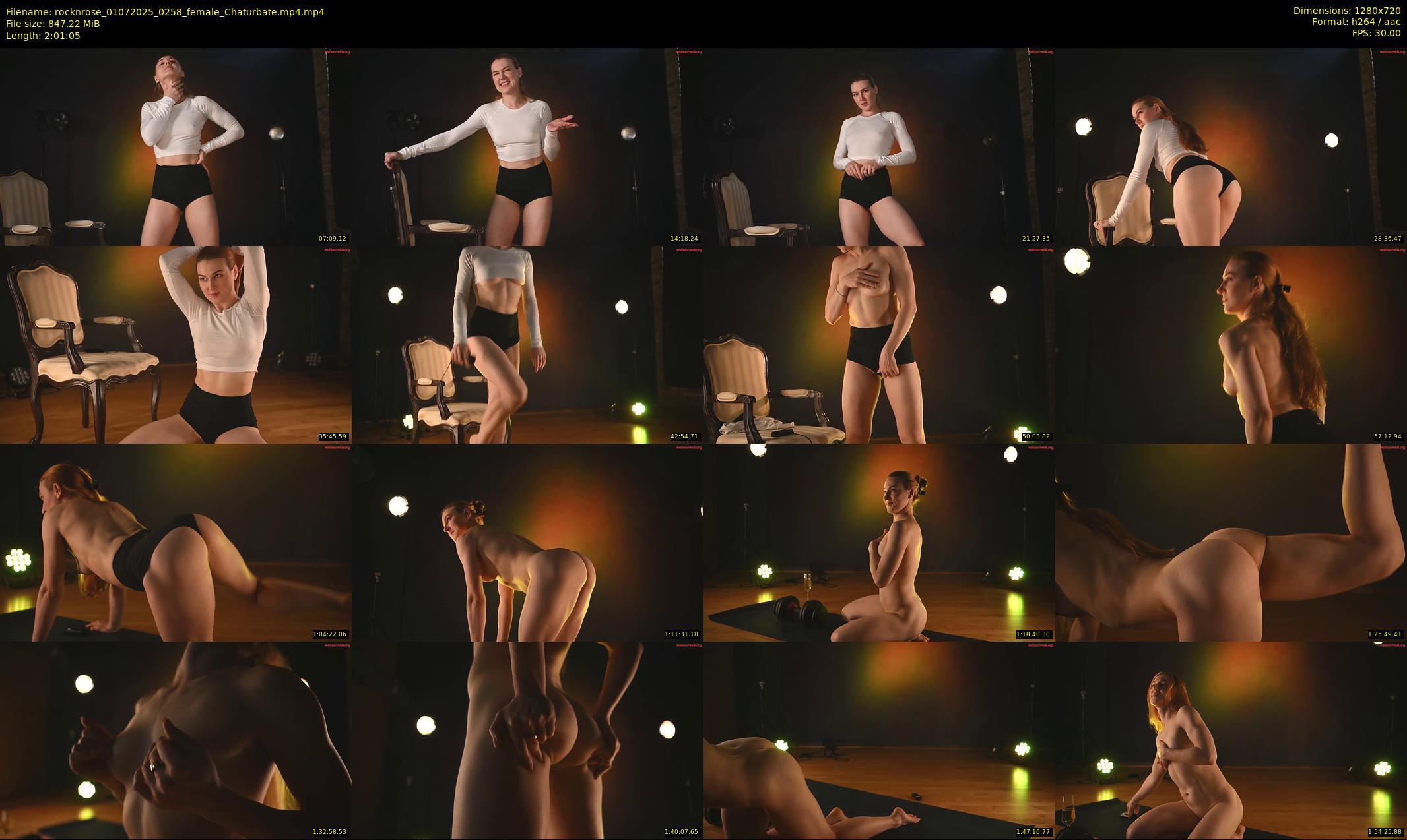 rocknrose — 122 minute Chaturbate female cam show recording, 720p, Jul 1, 2025