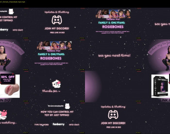 rosiebones — 67 minute Chaturbate female cam show recording, 720p, Jul 1, 2025