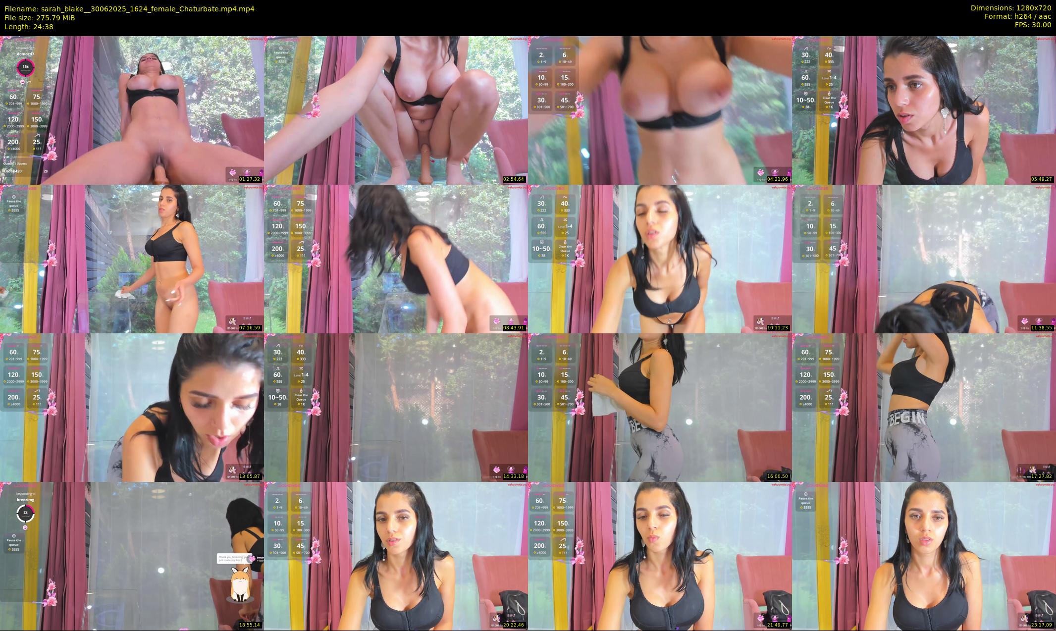 sarah_blake_ — 25 minute Chaturbate female cam show recording, 720p, Jun 30, 2025