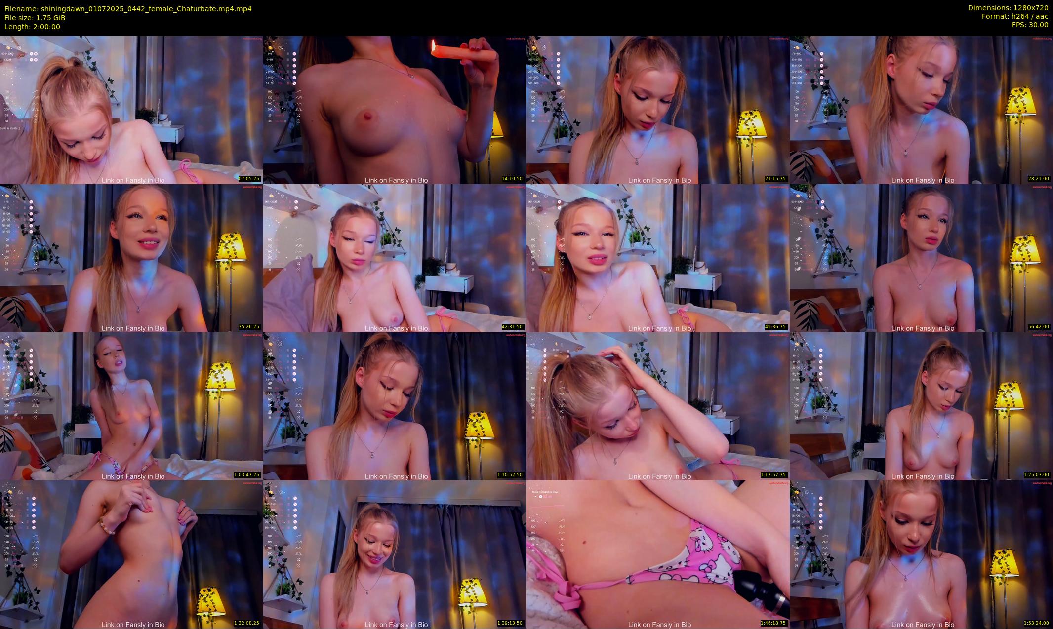 shiningdawn — 120 minute Chaturbate female cam show recording, 720p, Jul 1, 2025