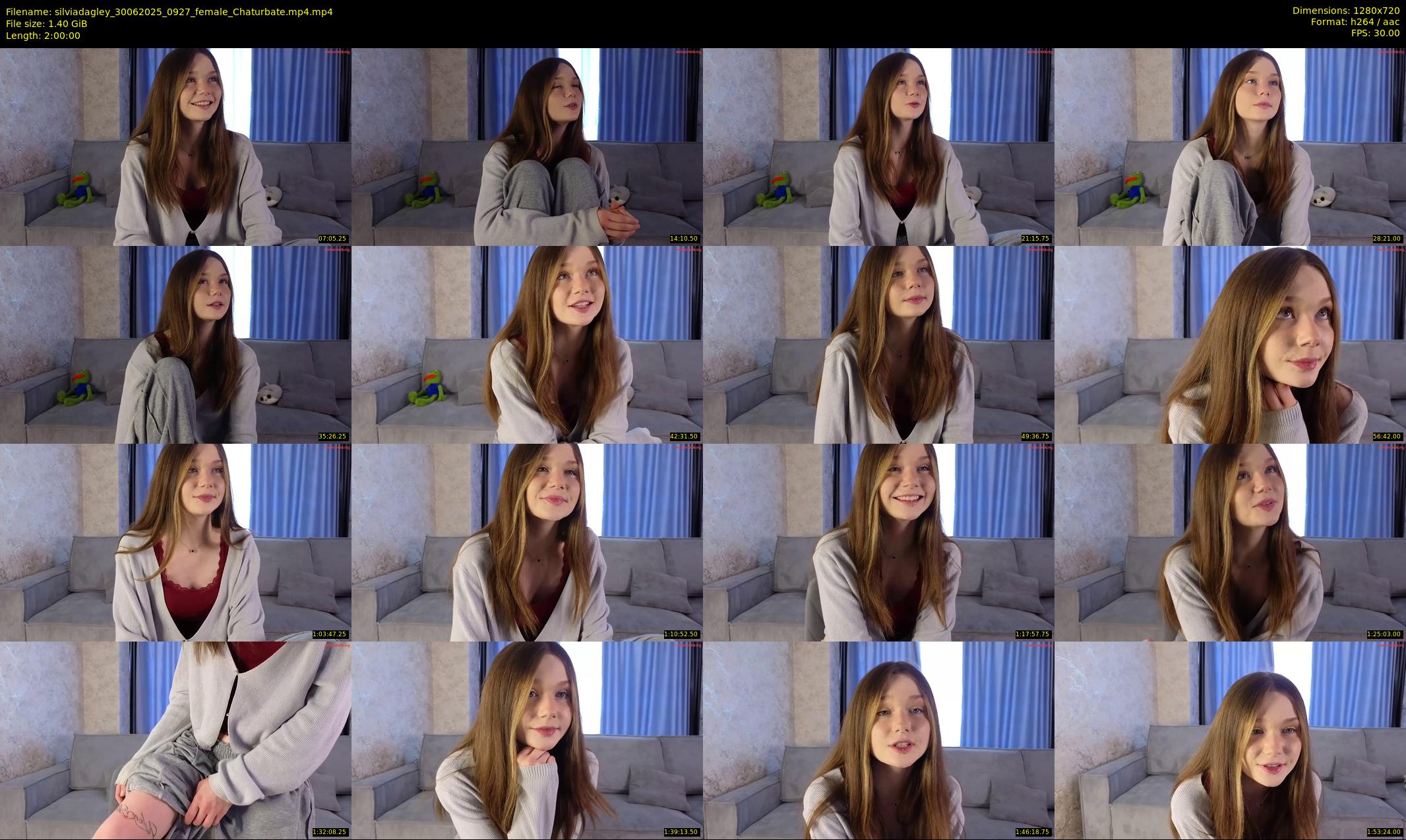 silviadagley — 120 minute Chaturbate female cam show recording, 720p, Jun 30, 2025