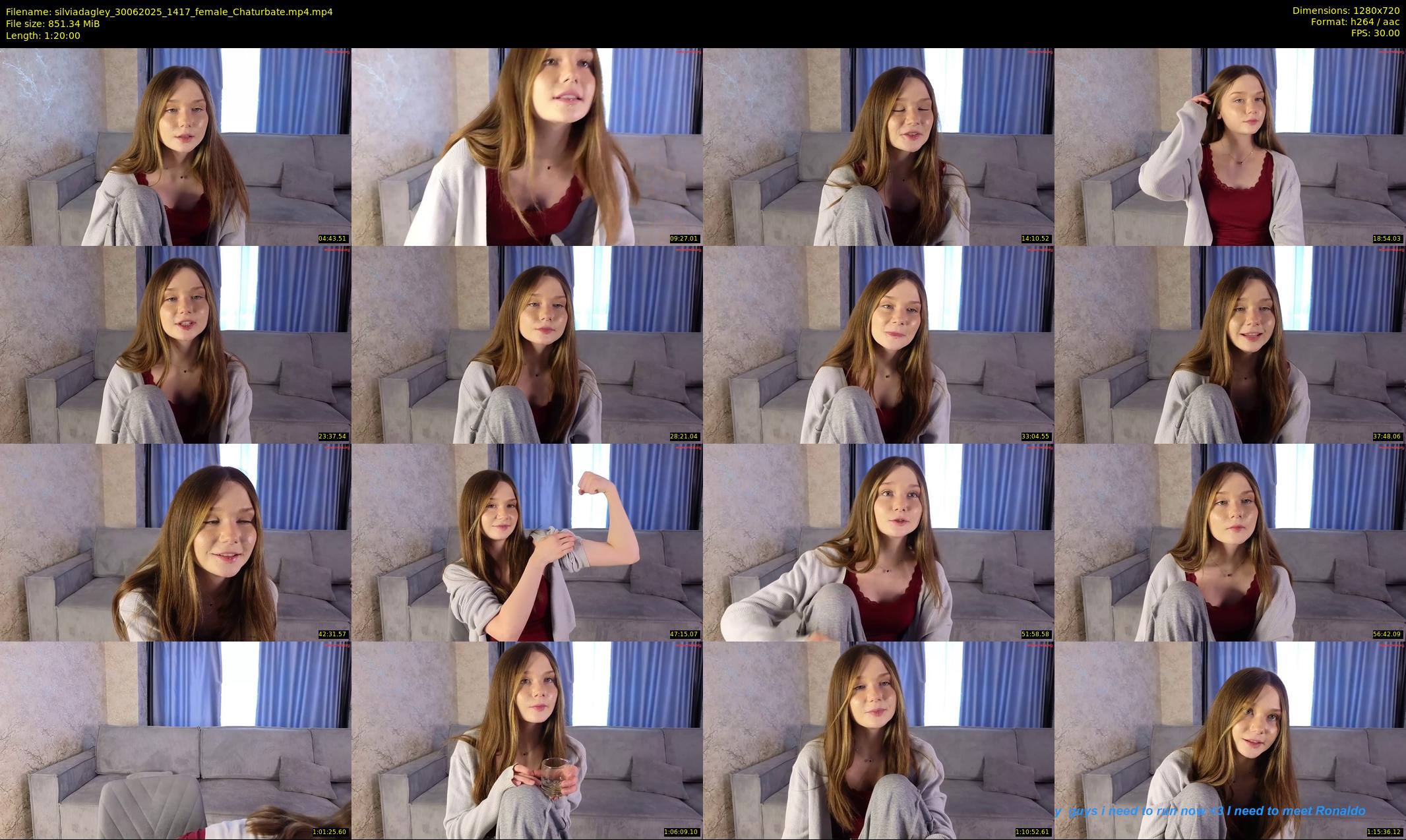 silviadagley — 80 minute Chaturbate female cam show recording, 720p, Jun 30, 2025