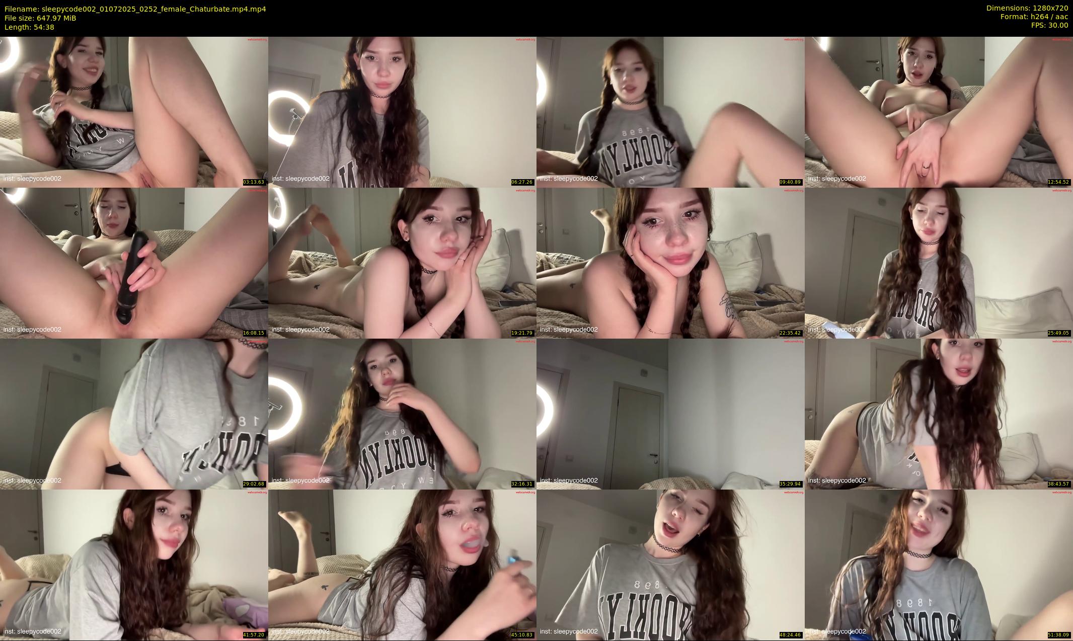 sleepycode002 — 55 minute Chaturbate female cam show recording, 720p, Jul 1, 2025