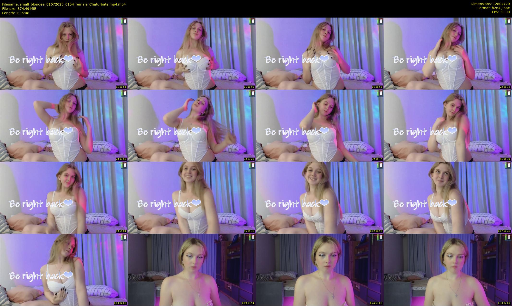 small_blondee — 96 minute Chaturbate female cam show recording, 720p, Jul 1, 2025