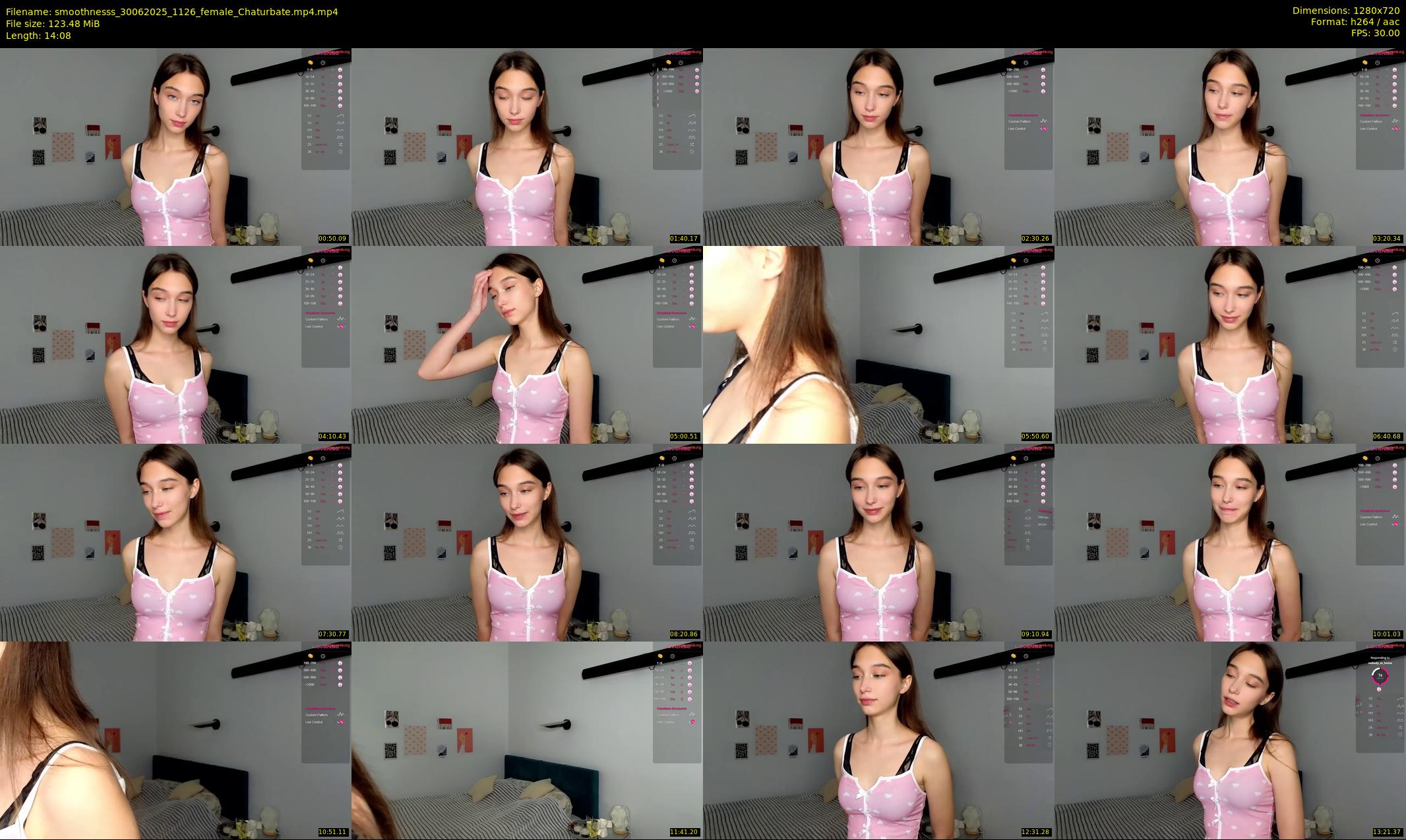 smoothnesss — 15 minute Chaturbate female cam show recording, 720p, Jun 30, 2025