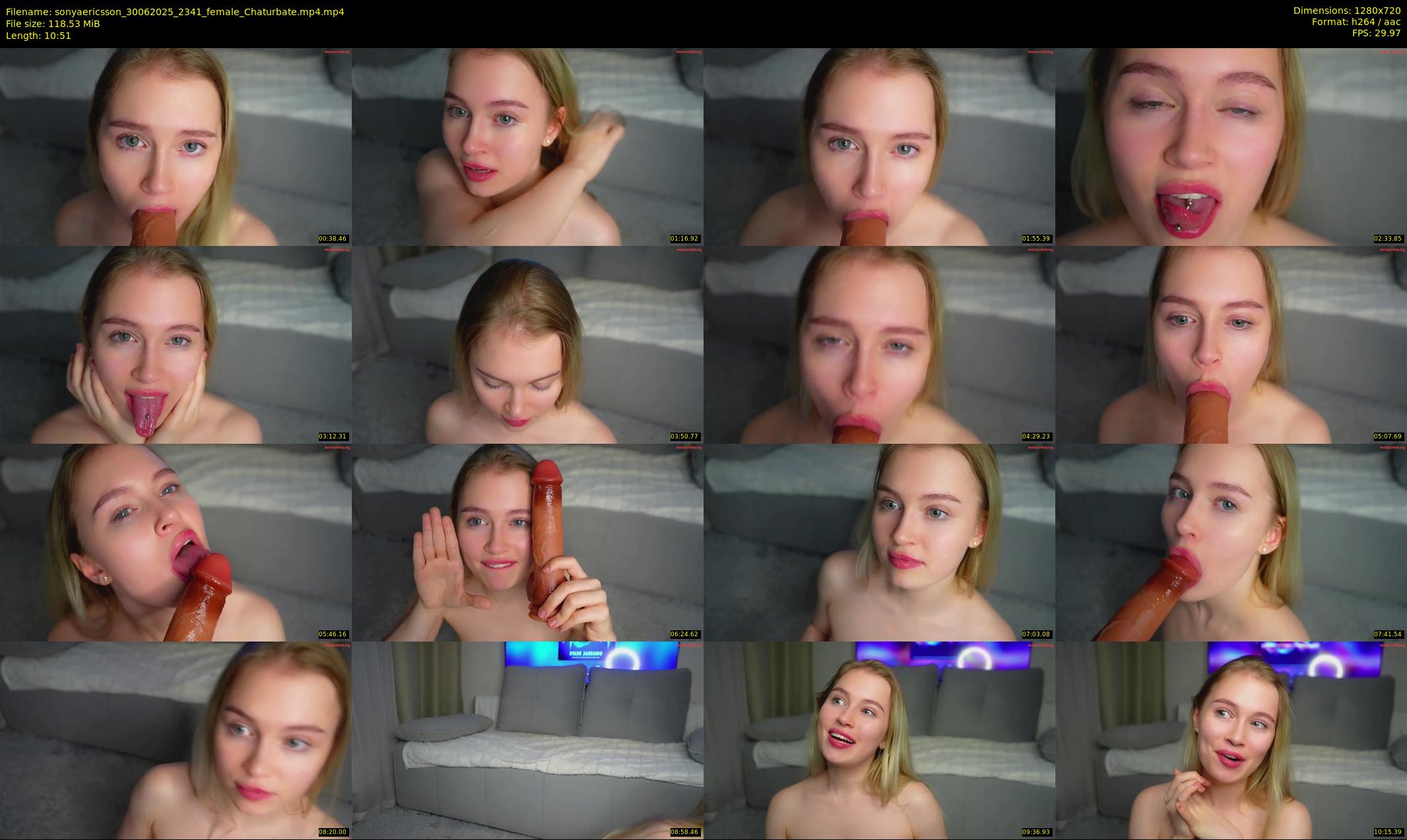 sonyaericsson — 11 minute Chaturbate female cam show recording, 720p, Jun 30, 2025