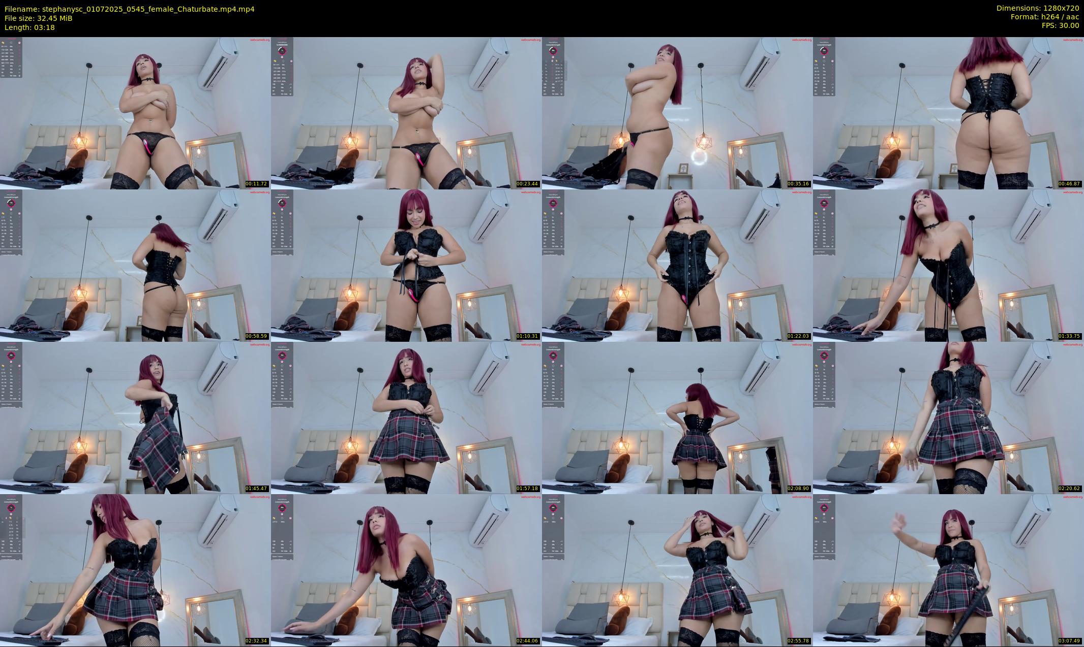 stephanysc — 4 minute Chaturbate female cam show recording, 720p, Jul 1, 2025