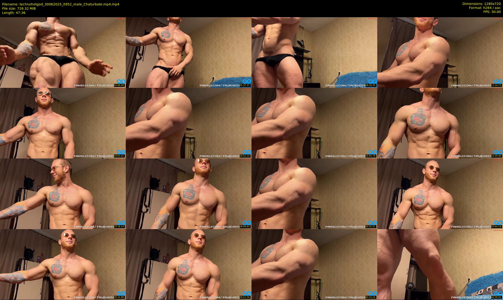 technohotgod — 48 minute Chaturbate male cam show recording, 720p, Jun 30, 2025