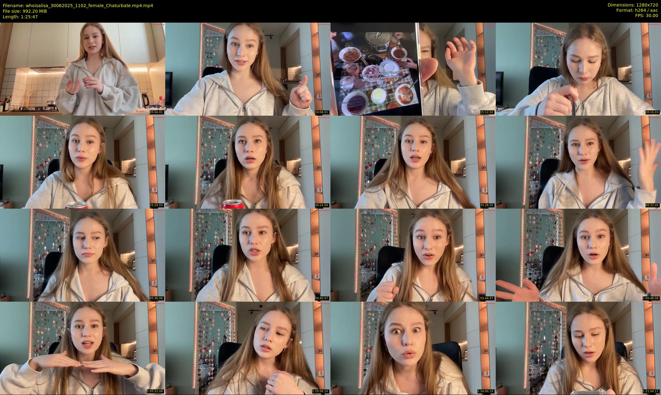 whoisalisa — 86 minute Chaturbate female cam show recording, 720p, Jun 30, 2025