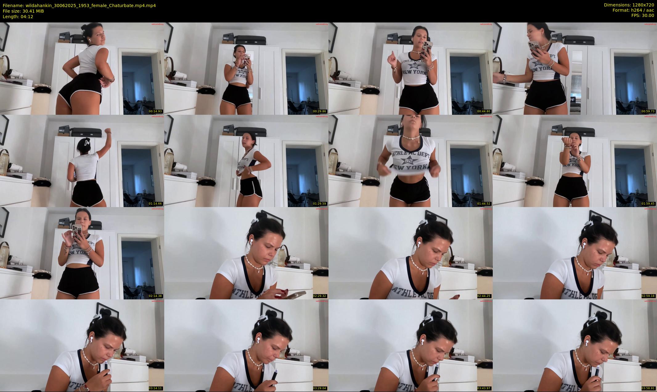 wildahankin — 5 minute Chaturbate female cam show recording, 720p, Jun 30, 2025