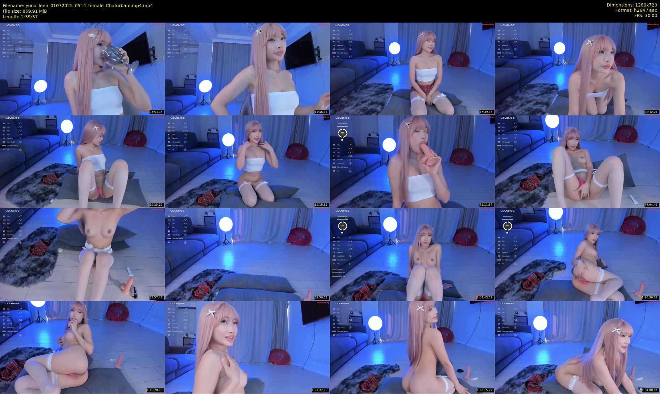 yuna_leen — 100 minute Chaturbate female cam show recording, 720p, Jul 1, 2025