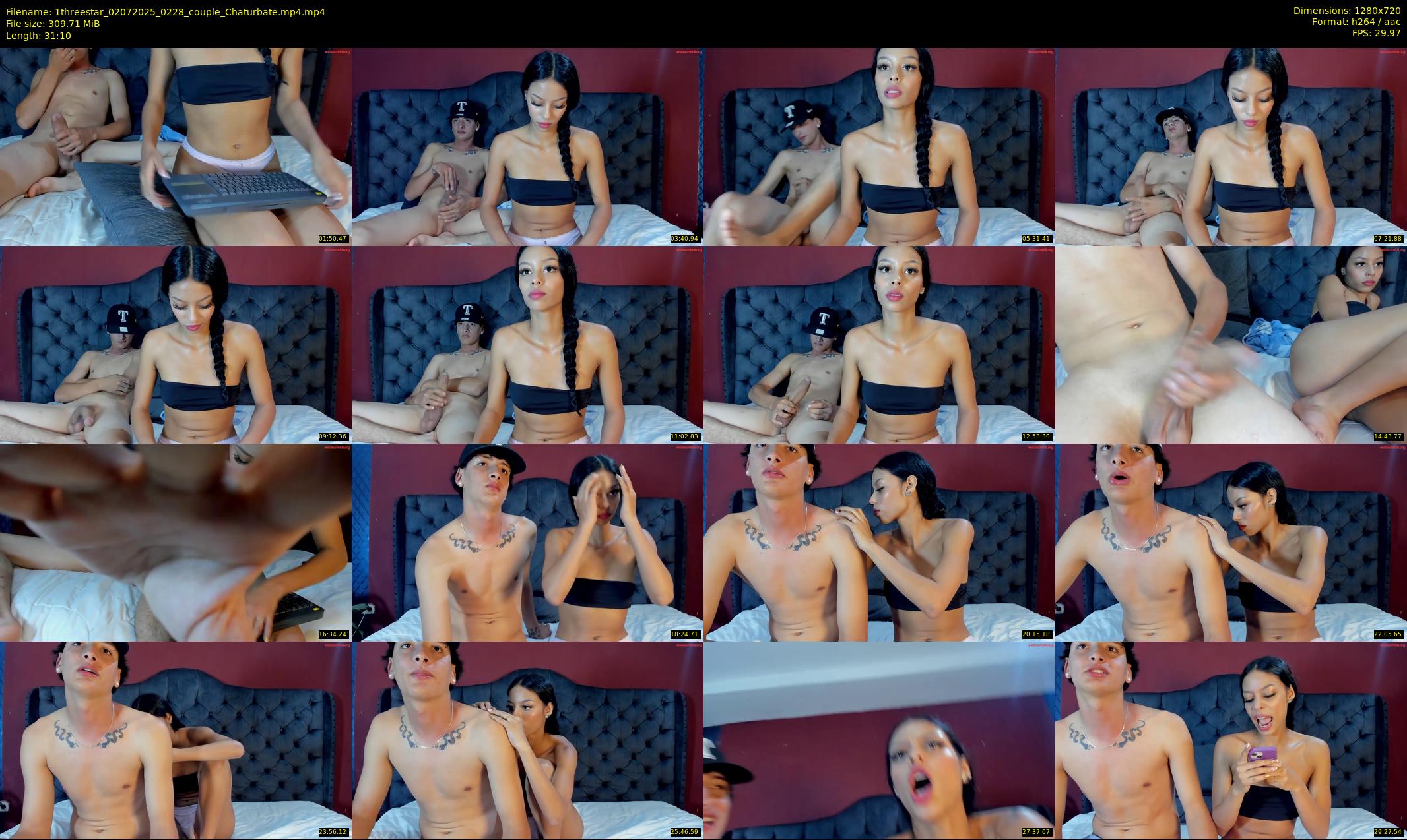 1threestar — 32 minute Chaturbate couple cam show recording, 720p, Jul 2, 2025