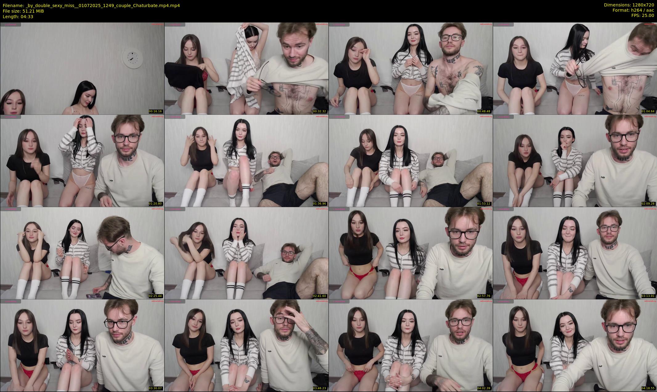 _by_double_sexy_miss_ — 5 minute Chaturbate couple cam show recording, 720p, Jul 1, 2025