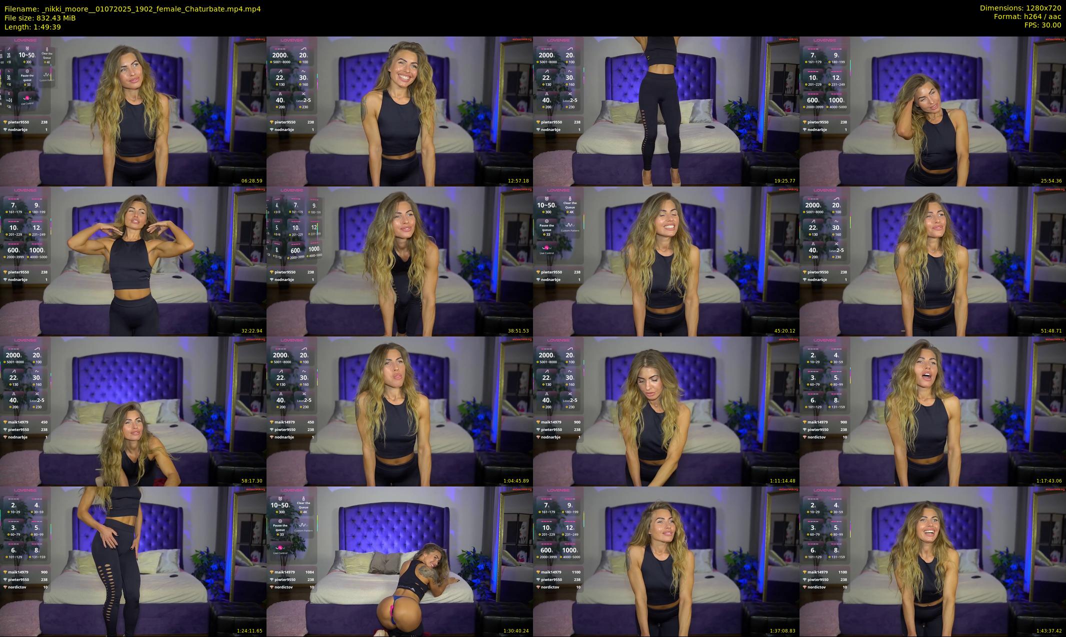 _nikki_moore_ — 110 minute Chaturbate female cam show recording, 720p, Jul 1, 2025
