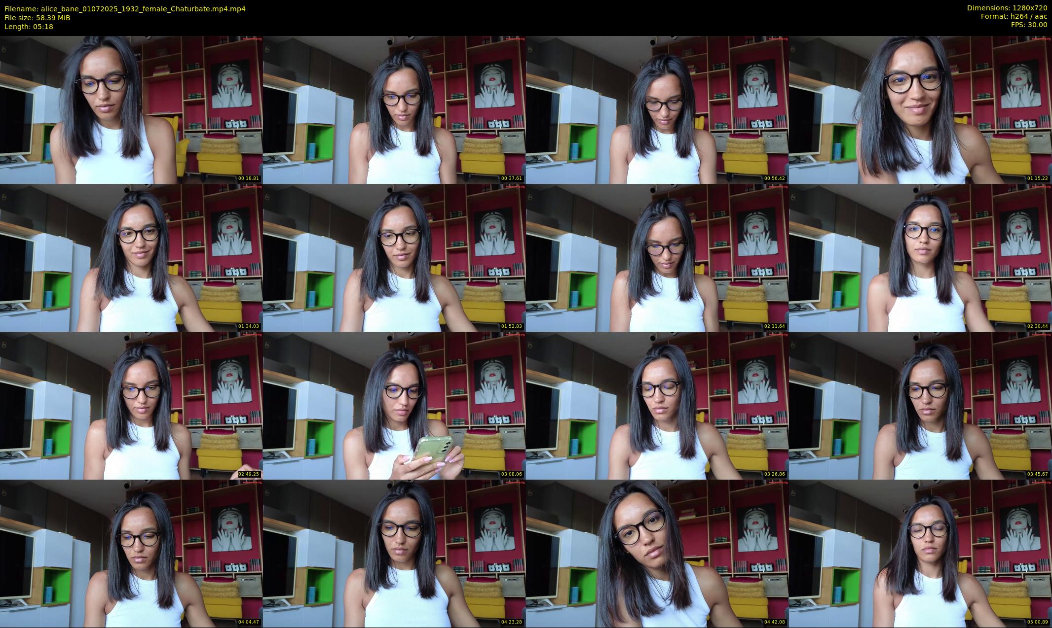 alice_bane — 6 minute Chaturbate female cam show recording, 720p, Jul 1, 2025