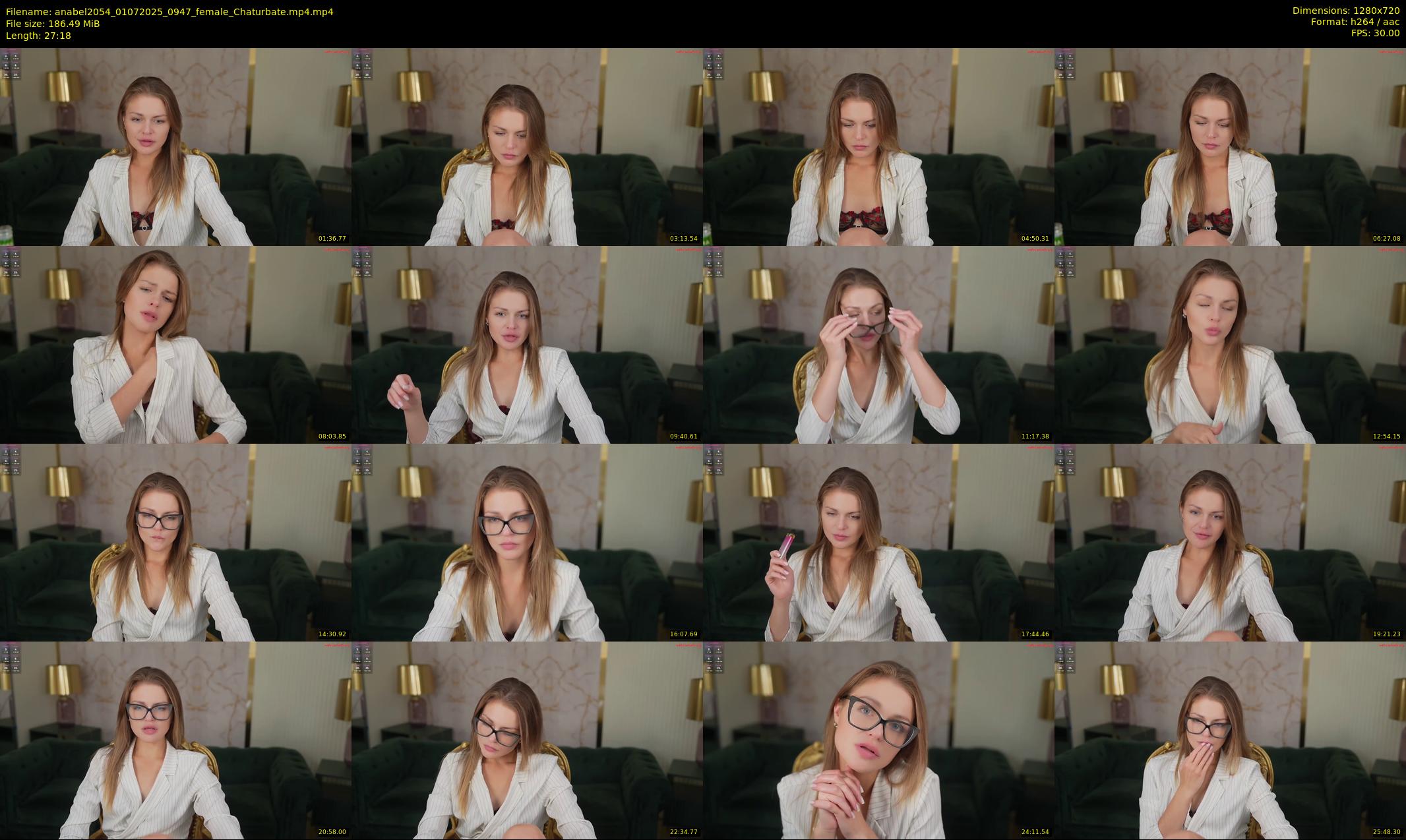 anabel2054 — 28 minute Chaturbate female cam show recording, 720p, Jul 1, 2025