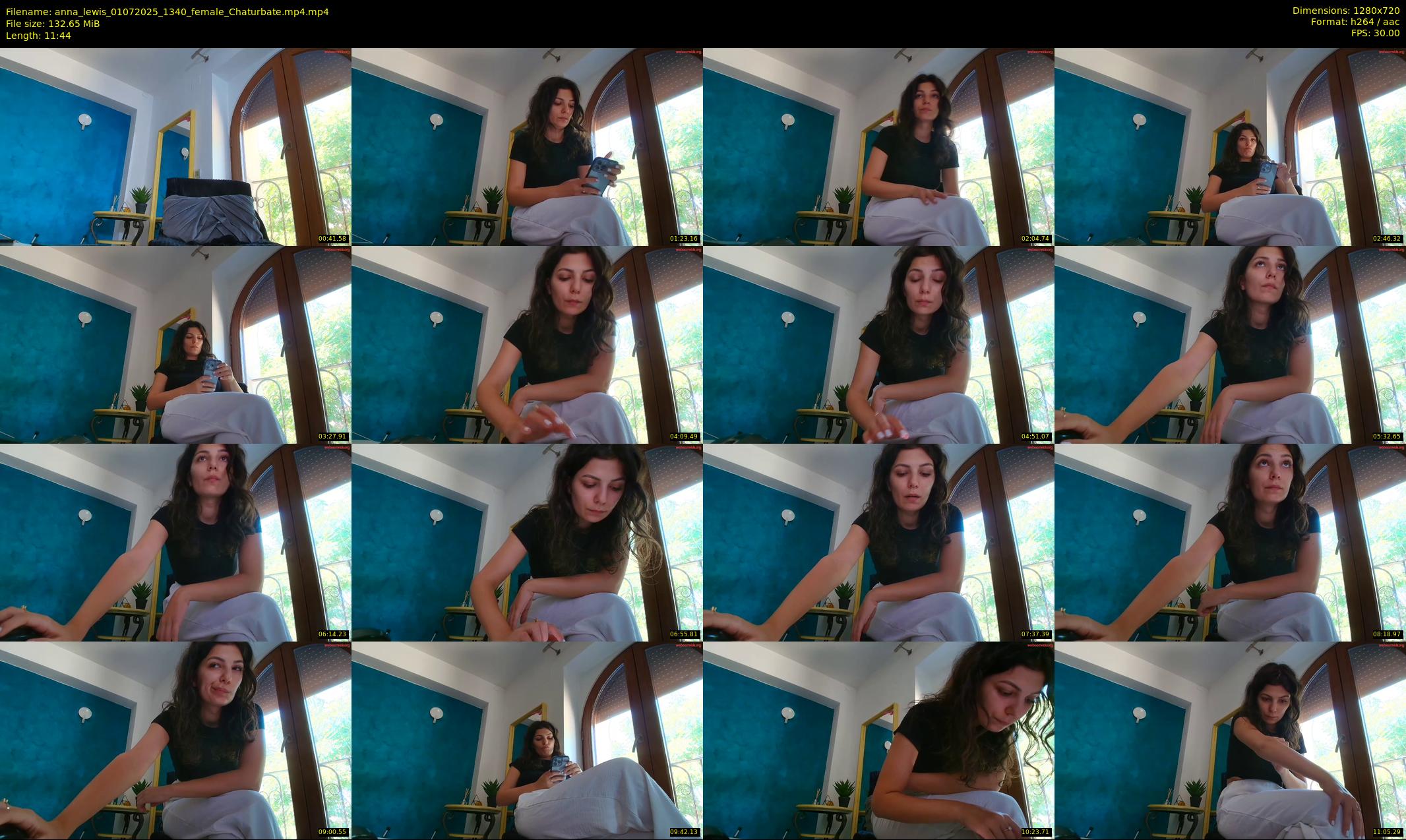 anna_lewis — 12 minute Chaturbate female cam show recording, 720p, Jul 1, 2025