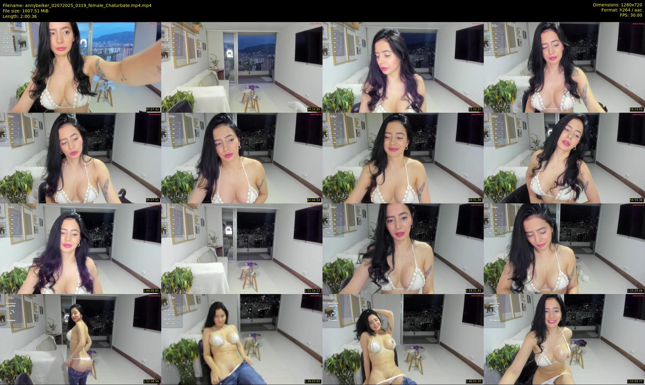 annybeiker — 121 minute Chaturbate female cam show recording, 720p, Jul 2, 2025