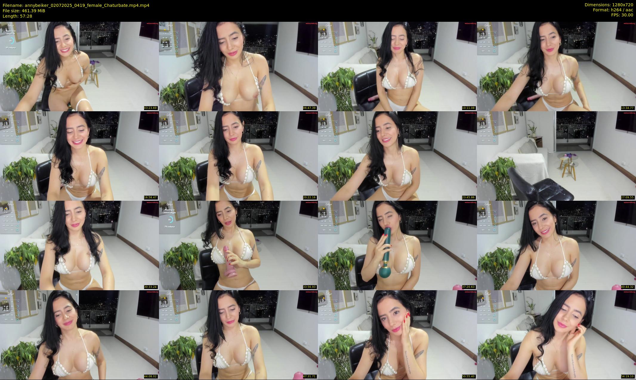 annybeiker — 58 minute Chaturbate female cam show recording, 720p, Jul 2, 2025