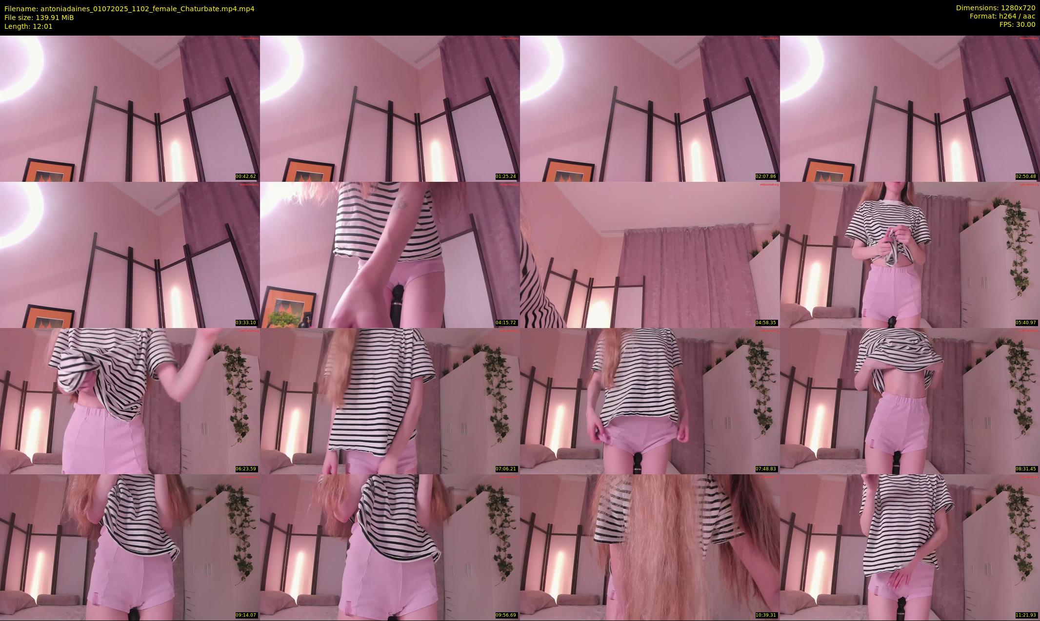 antoniadaines — 13 minute Chaturbate female cam show recording, 720p, Jul 1, 2025