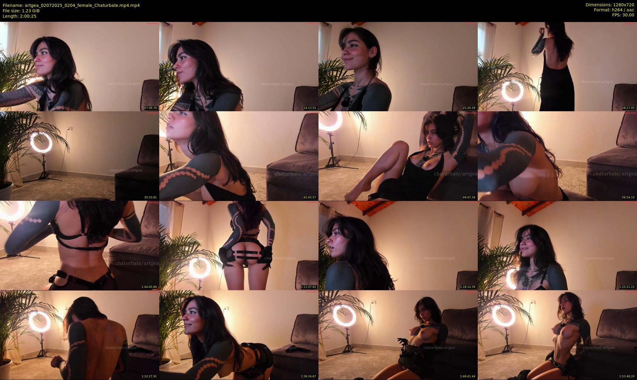 artgea — 121 minute Chaturbate female cam show recording, 720p, Jul 2, 2025