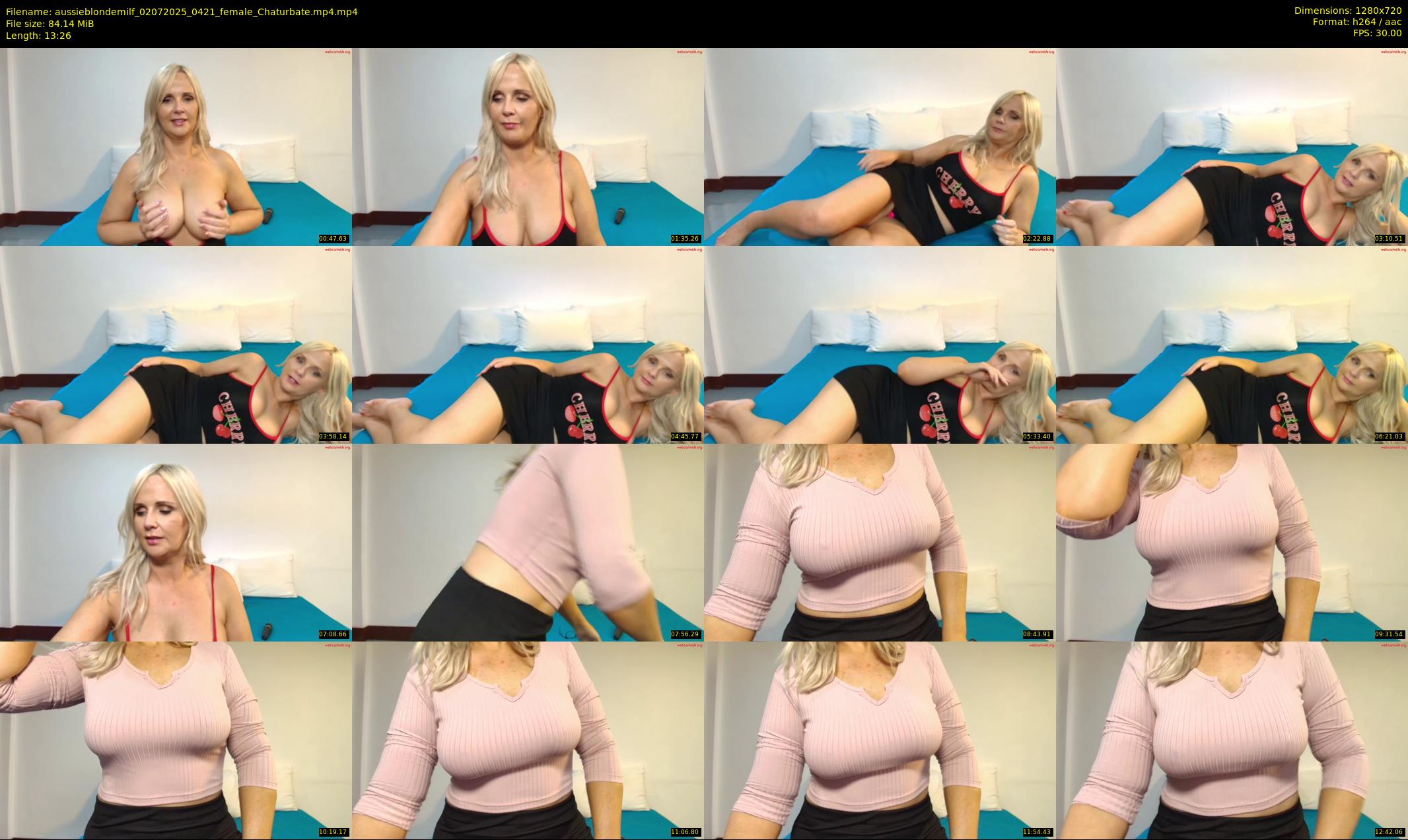 aussieblondemilf — 14 minute Chaturbate female cam show recording, 720p, Jul 2, 2025