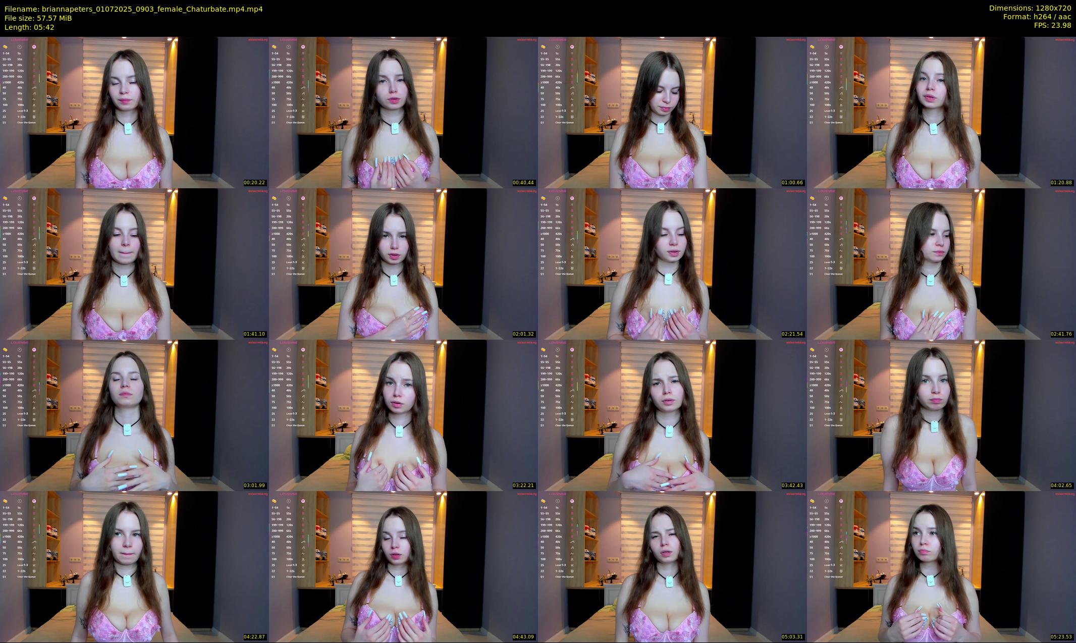 briannapeters — 6 minute Chaturbate female cam show recording, 720p, Jul 1, 2025