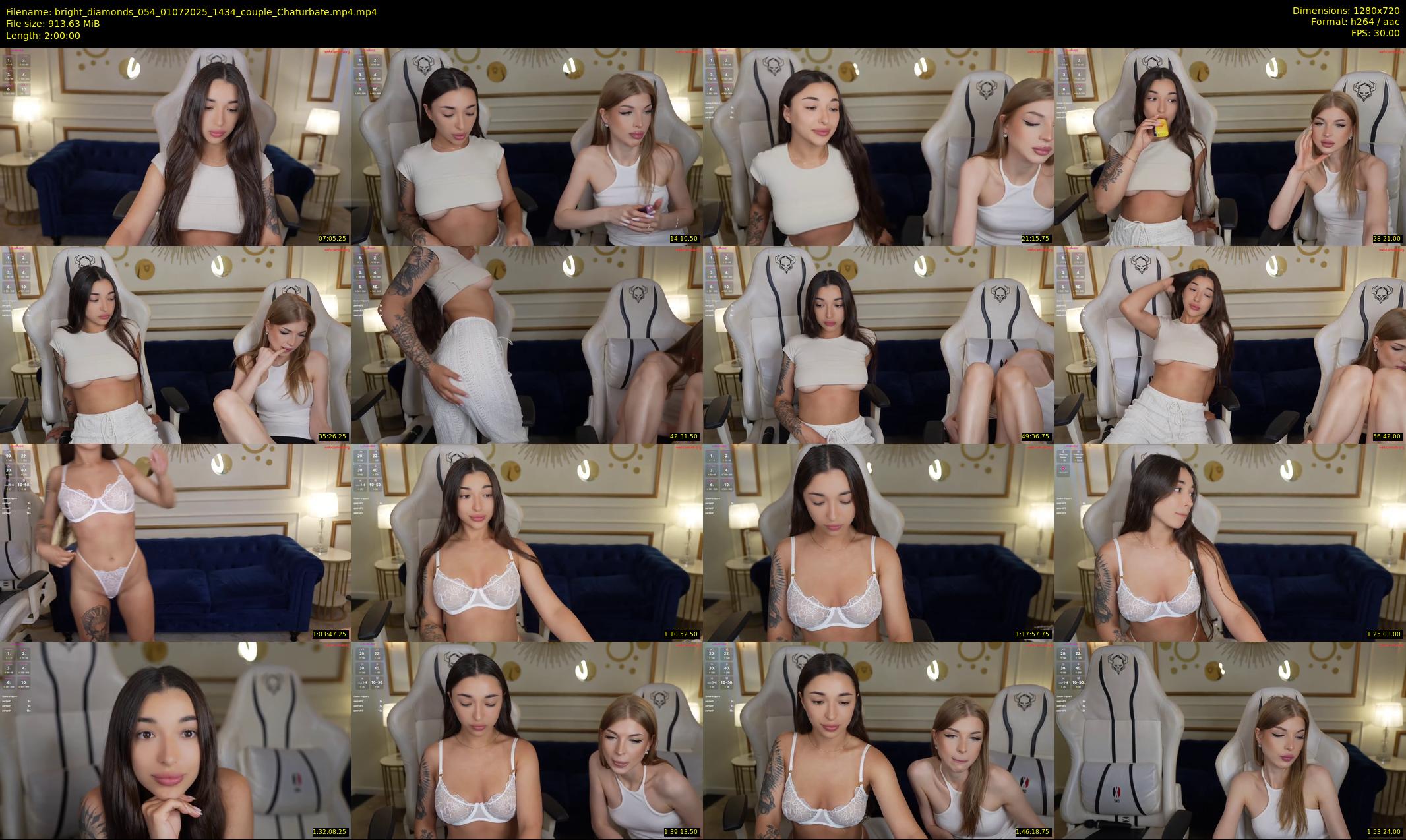 bright_diamonds_054 — 120 minute Chaturbate couple cam show recording, 720p, Jul 1, 2025