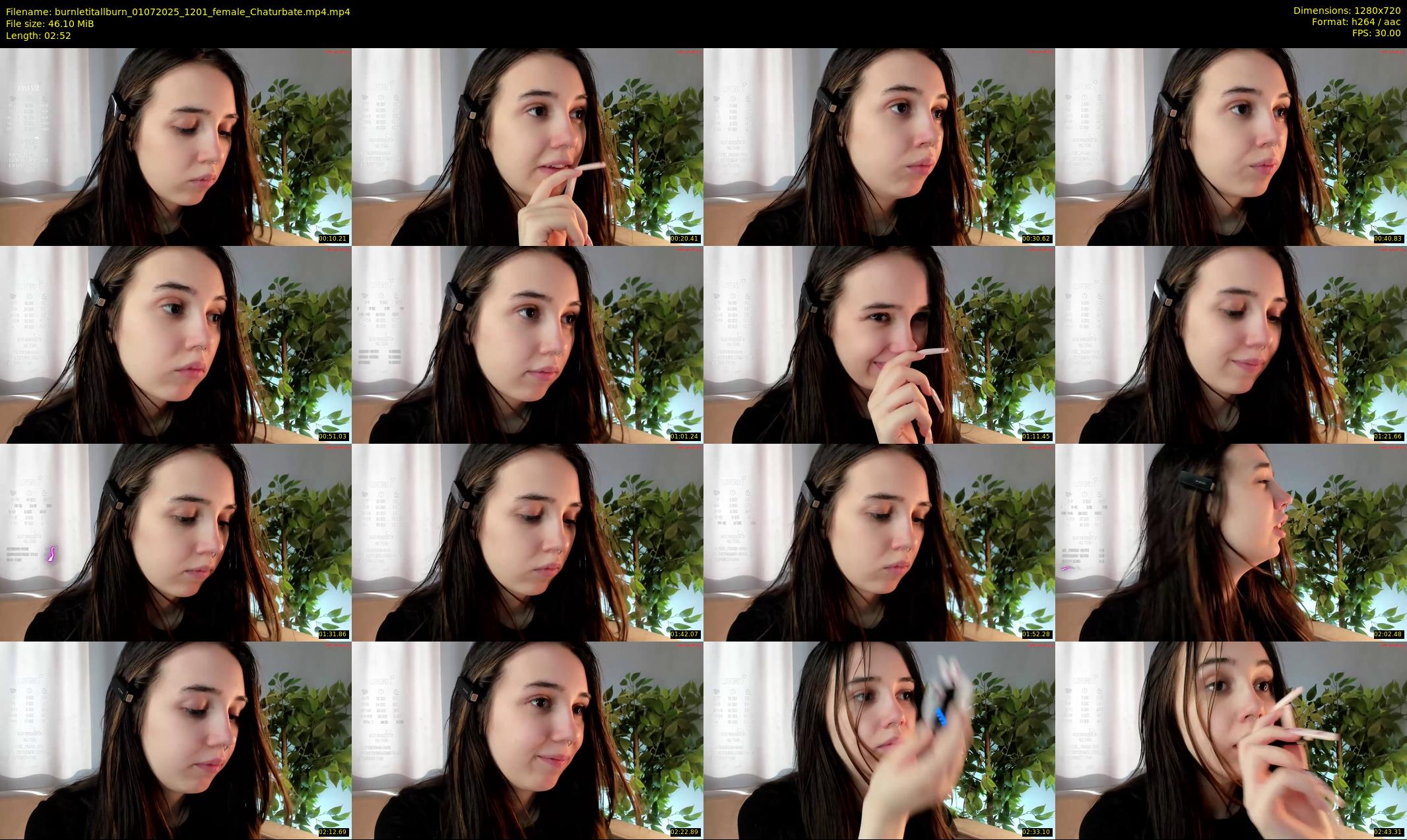 burnletitallburn — 3 minute Chaturbate female cam show recording, 720p, Jul 1, 2025