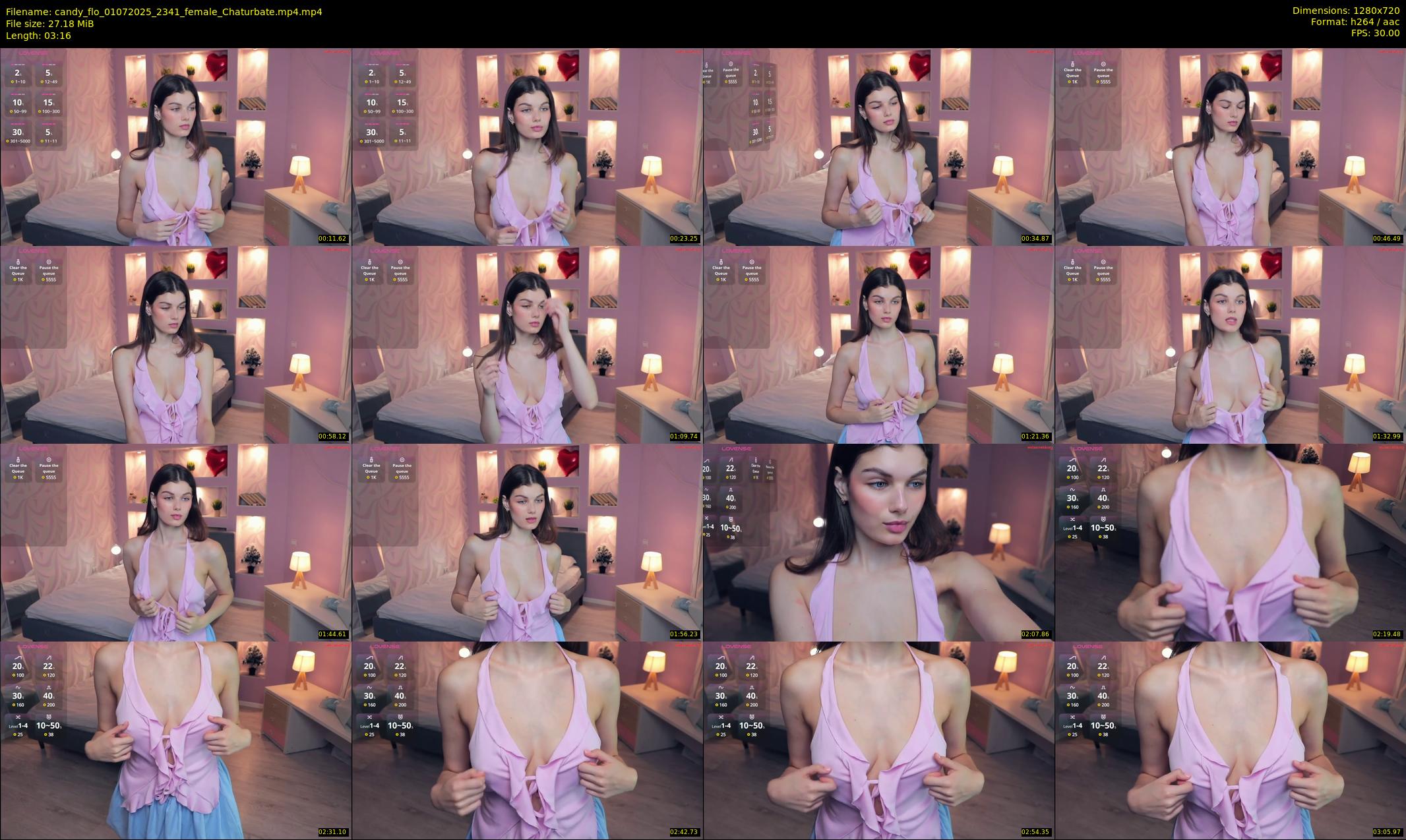 candy_flo — 4 minute Chaturbate female cam show recording, 720p, Jul 1, 2025