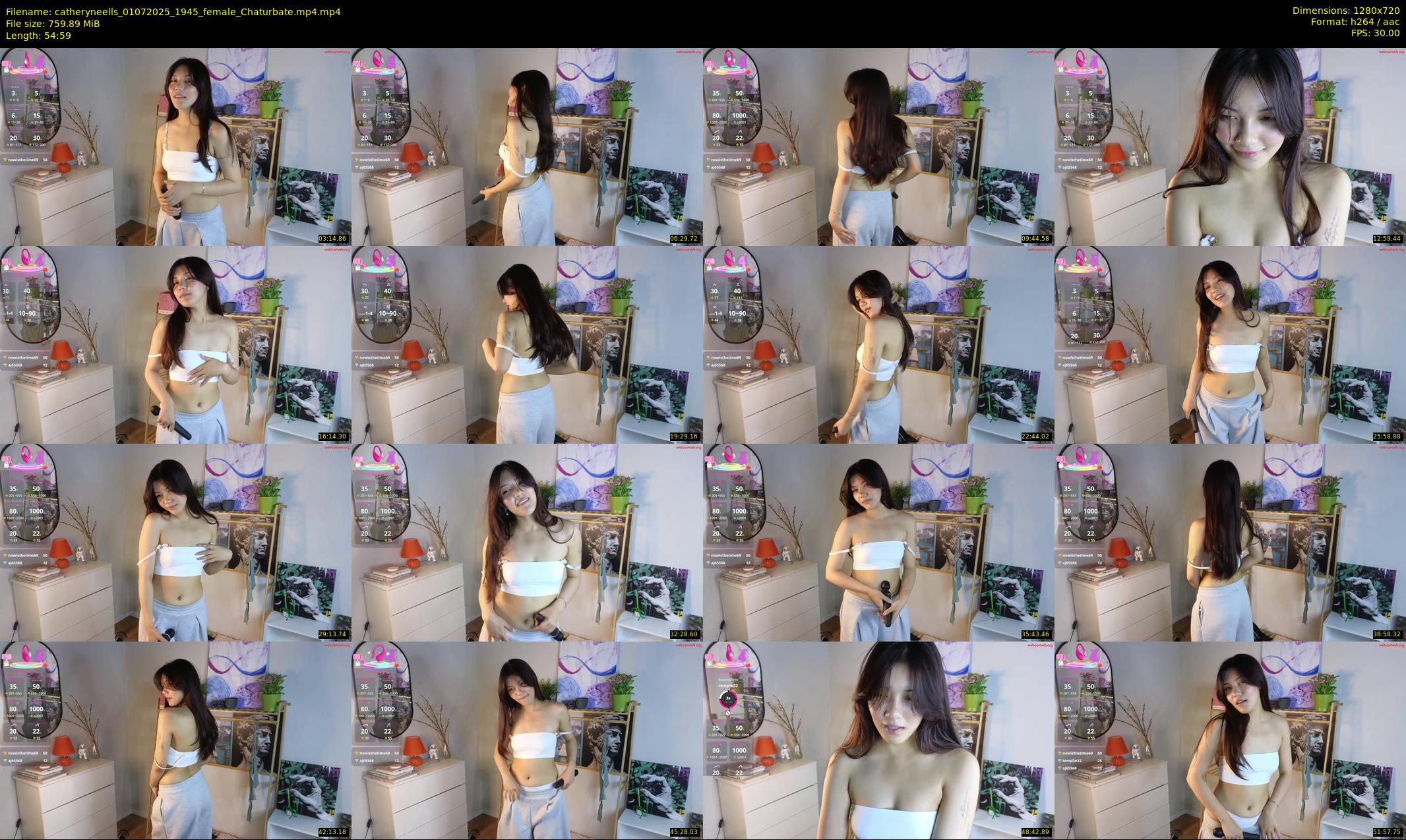 catheryneells — 55 minute Chaturbate female cam show recording, 720p, Jul 1, 2025