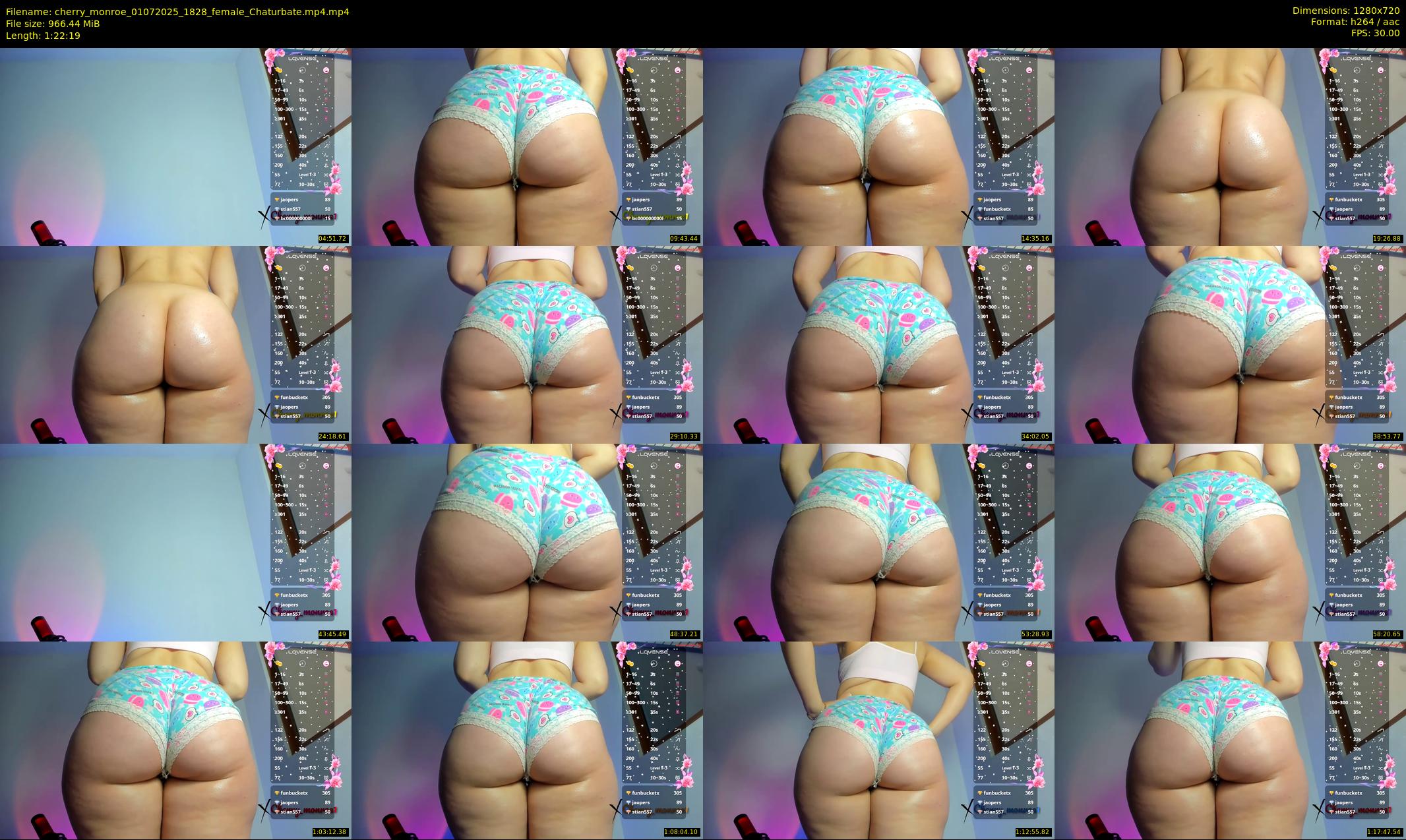 cherry_monroe — 83 minute Chaturbate female cam show recording, 720p, Jul 1, 2025
