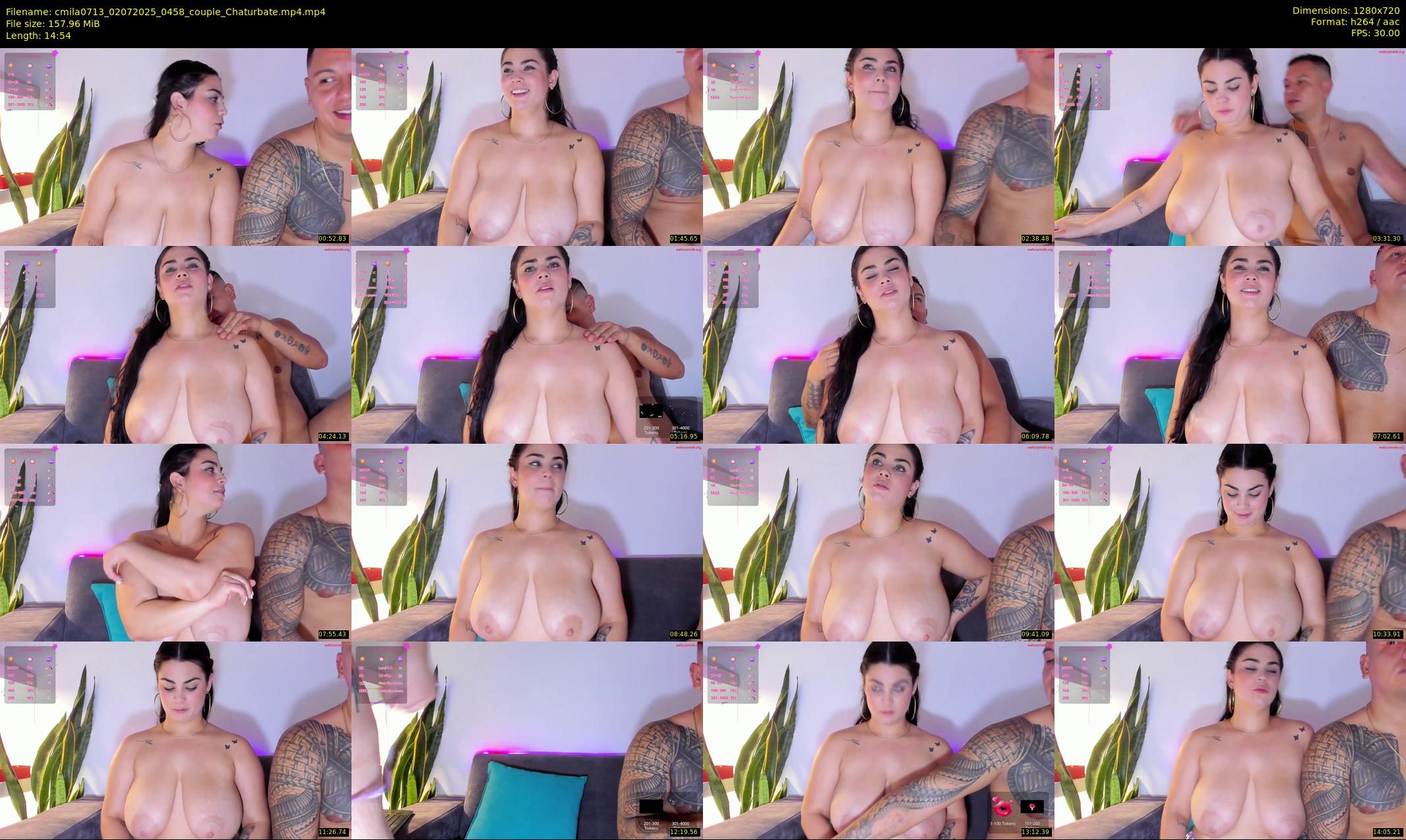 cmila0713 — 15 minute Chaturbate couple cam show recording, 720p, Jul 2, 2025