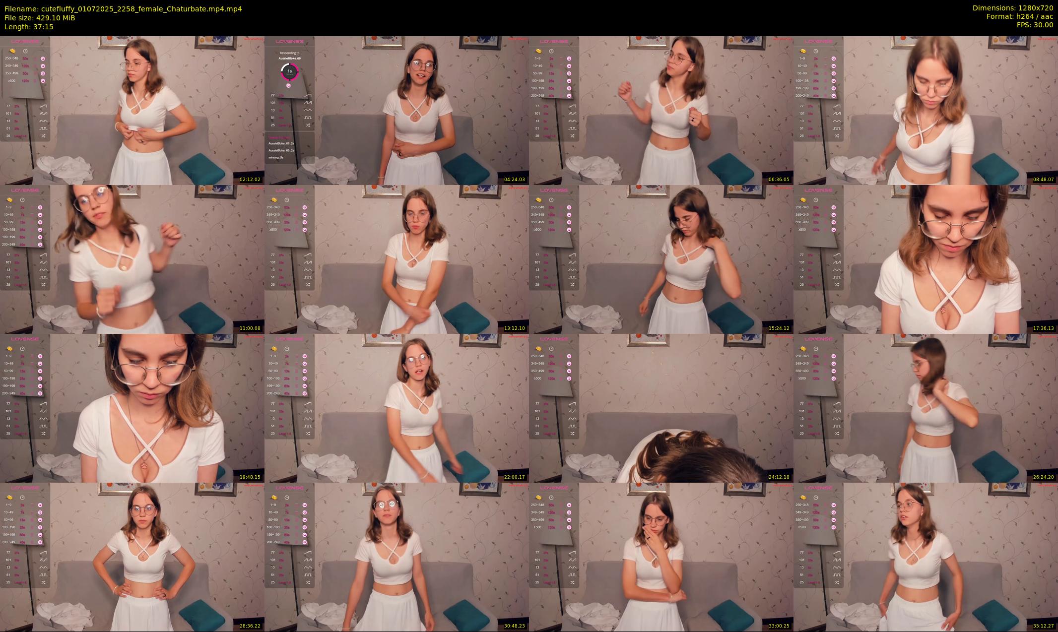 cutefluffy — 38 minute Chaturbate female cam show recording, 720p, Jul 1, 2025