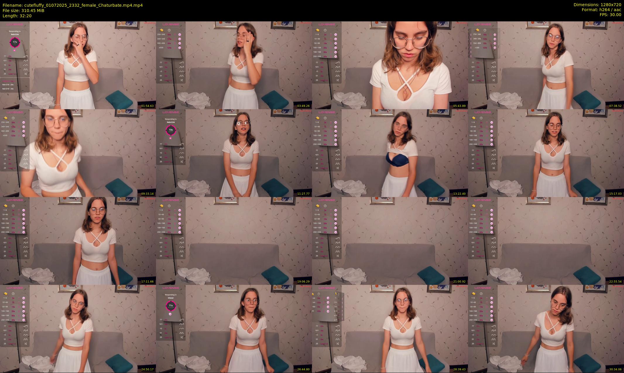 cutefluffy — 33 minute Chaturbate female cam show recording, 720p, Jul 1, 2025