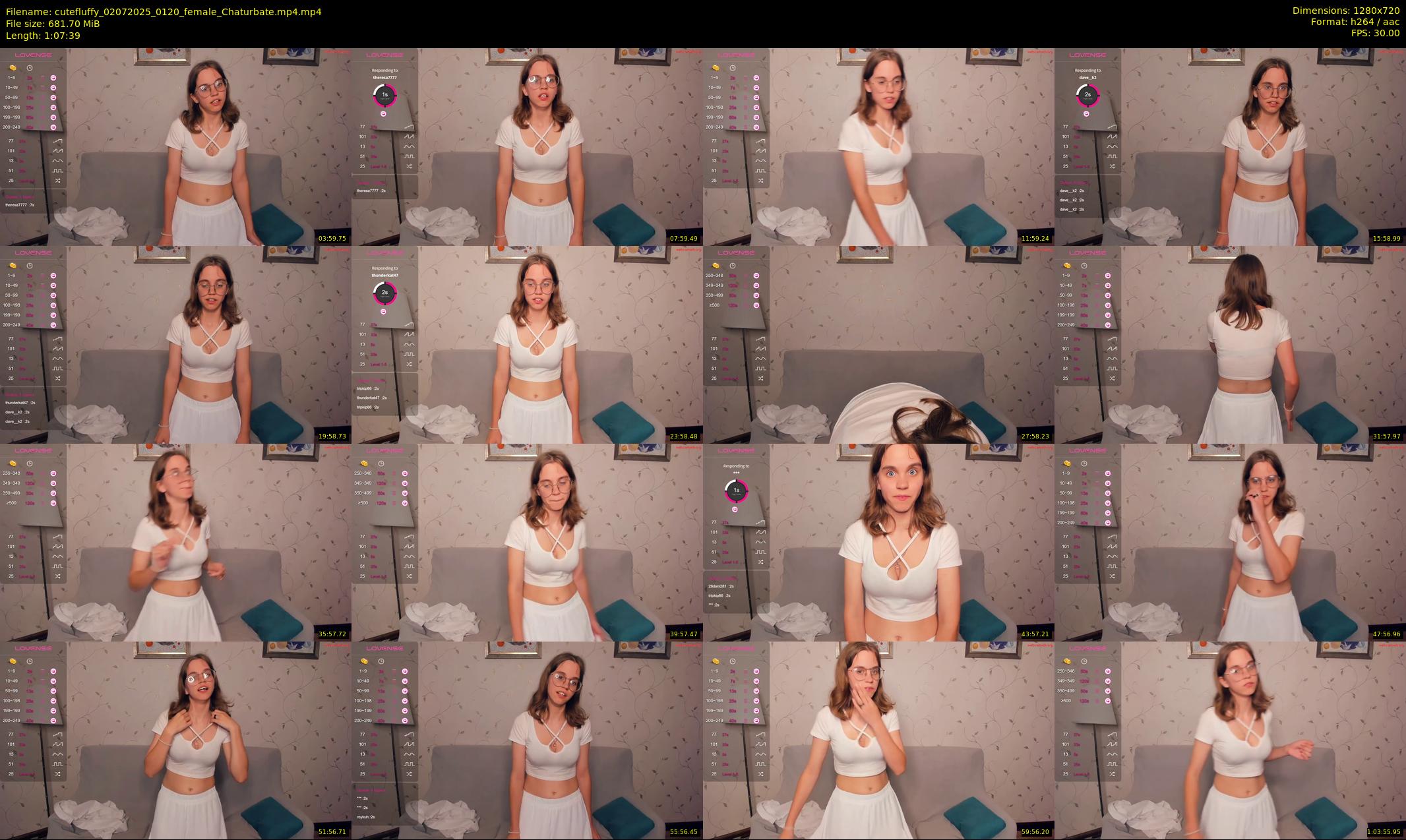 cutefluffy — 68 minute Chaturbate female cam show recording, 720p, Jul 2, 2025