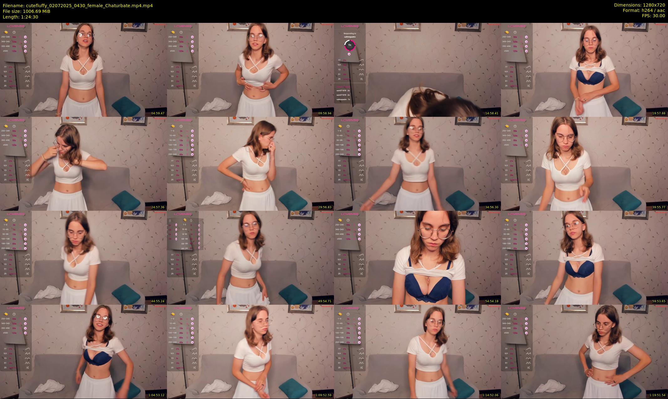 cutefluffy — 85 minute Chaturbate female cam show recording, 720p, Jul 2, 2025