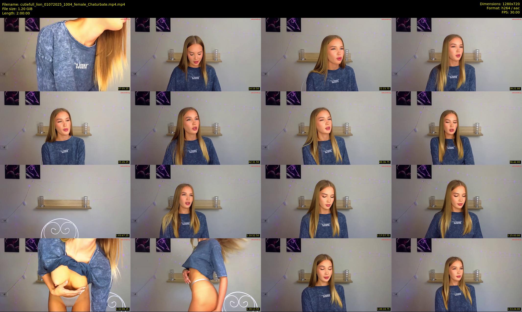 cutiefull_lion — 120 minute Chaturbate female cam show recording, 720p, Jul 1, 2025