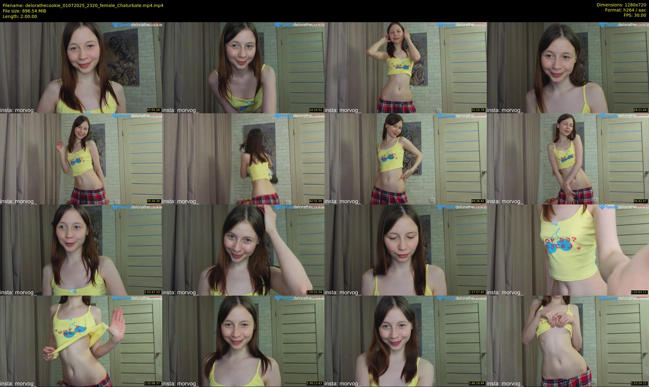 delorathecookie — 120 minute Chaturbate female cam show recording, 720p, Jul 1, 2025