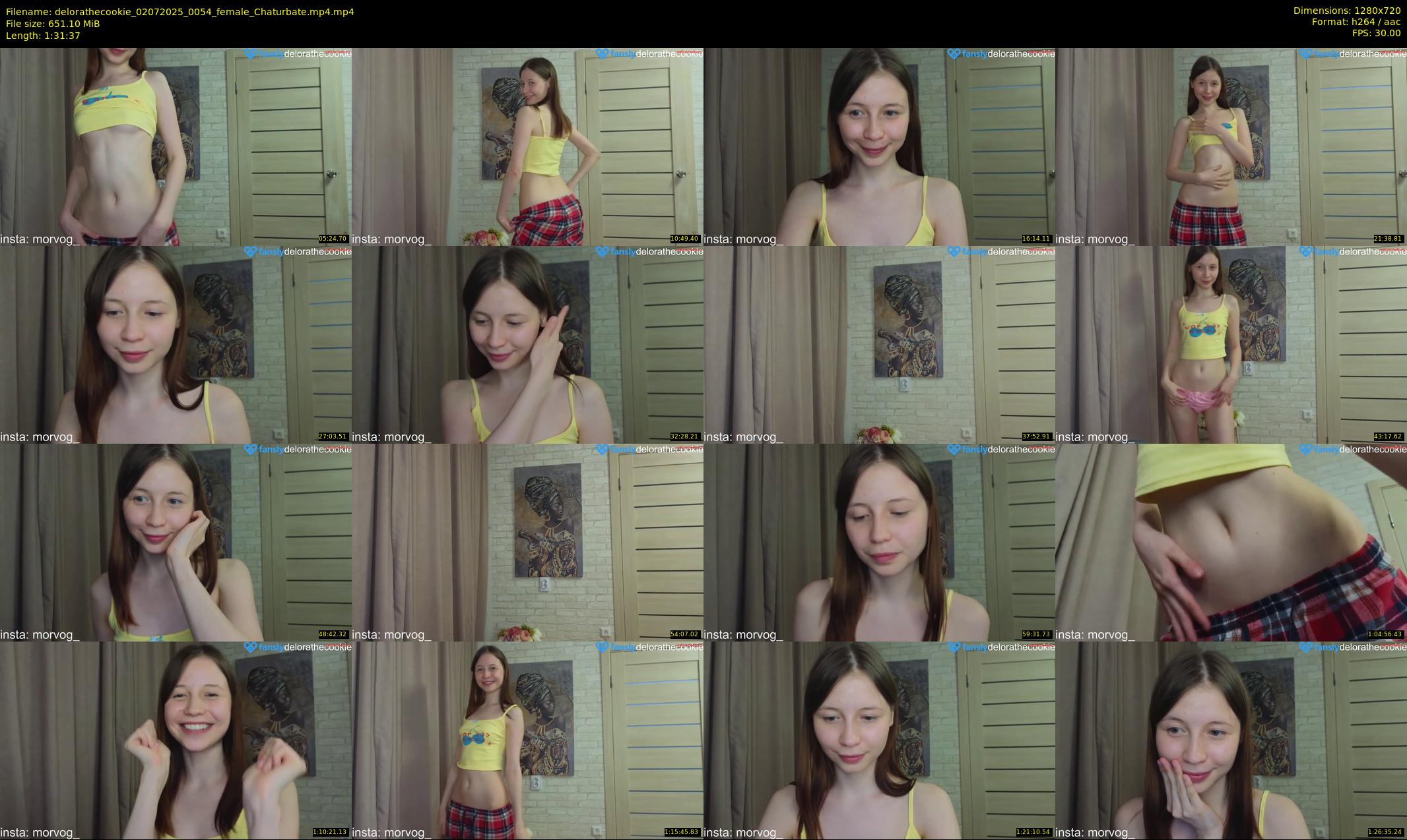 delorathecookie — 92 minute Chaturbate female cam show recording, 720p, Jul 2, 2025