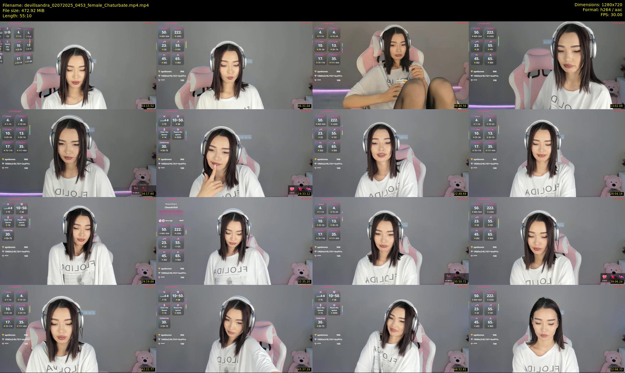 devillsandra — 56 minute Chaturbate female cam show recording, 720p, Jul 2, 2025
