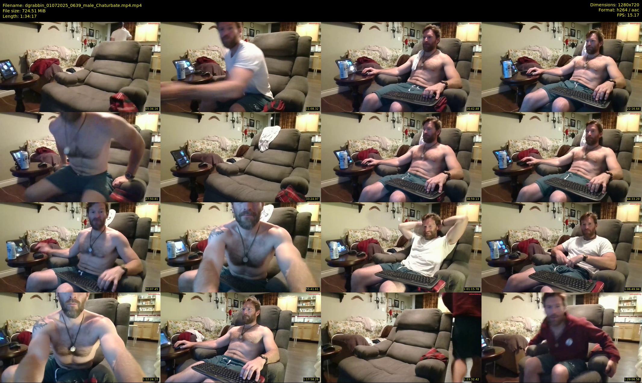 dgrabbin — 95 minute Chaturbate male cam show recording, 720p, Jul 1, 2025